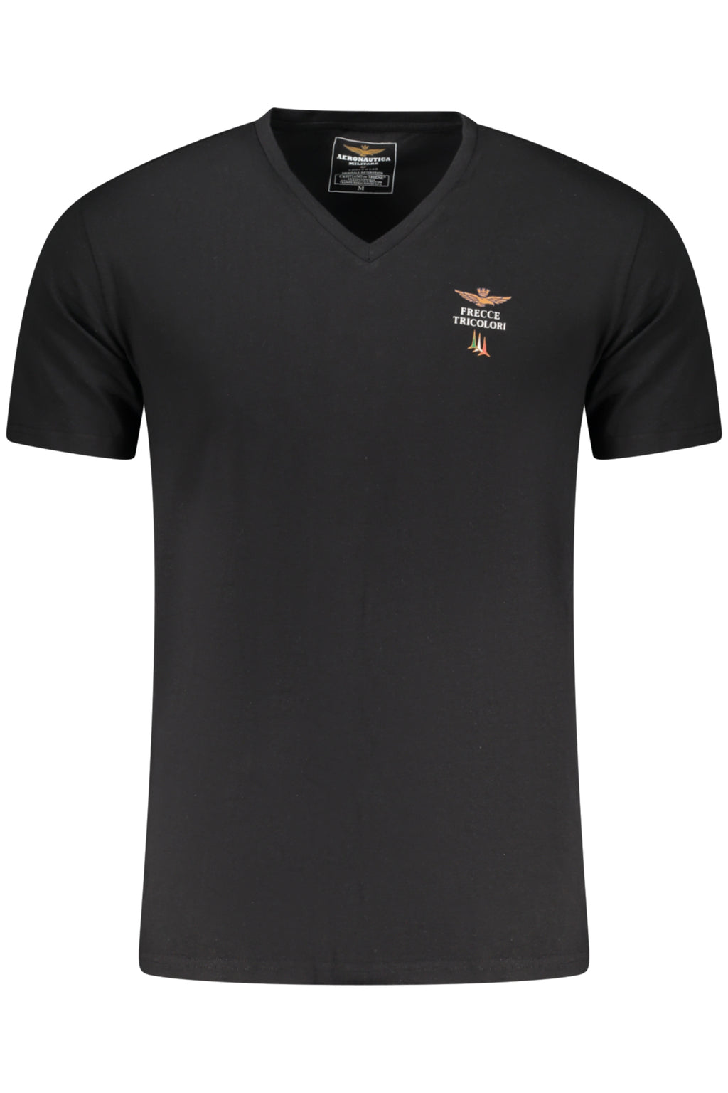 AERONAUTICA MILITARE HERREN SCHWARZES OUTFIT-T-SHIRT