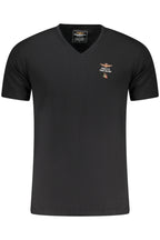 AERONAUTICA MILITARE HERREN SCHWARZES OUTFIT-T-SHIRT