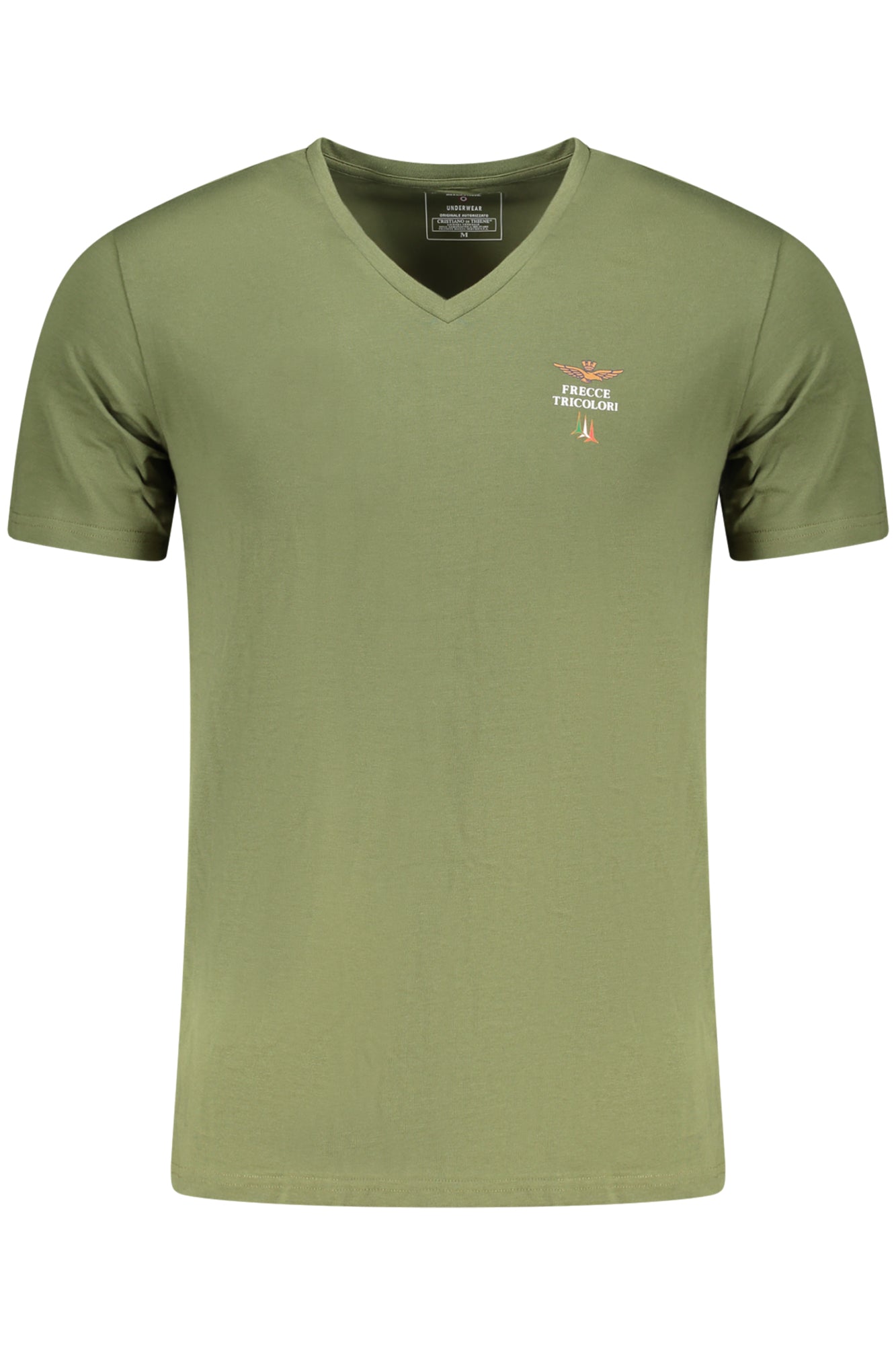 Aeronautica Militare T-Shirt Herren – Schwarzes Outfit-Shirt mit Logo-Aufdruck Grün