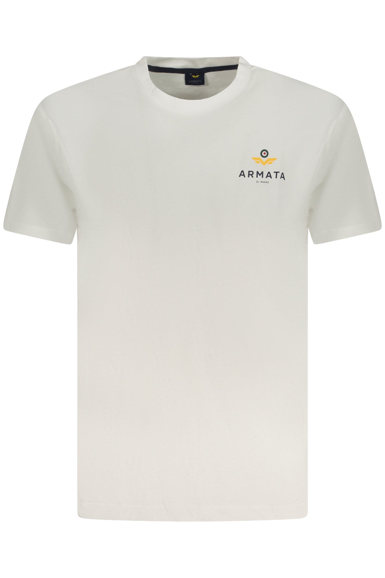 ARMATA DI MARE Kurzarm-T-Shirt Herren Weiss – 100% Baumwolle für Sommer Weiß