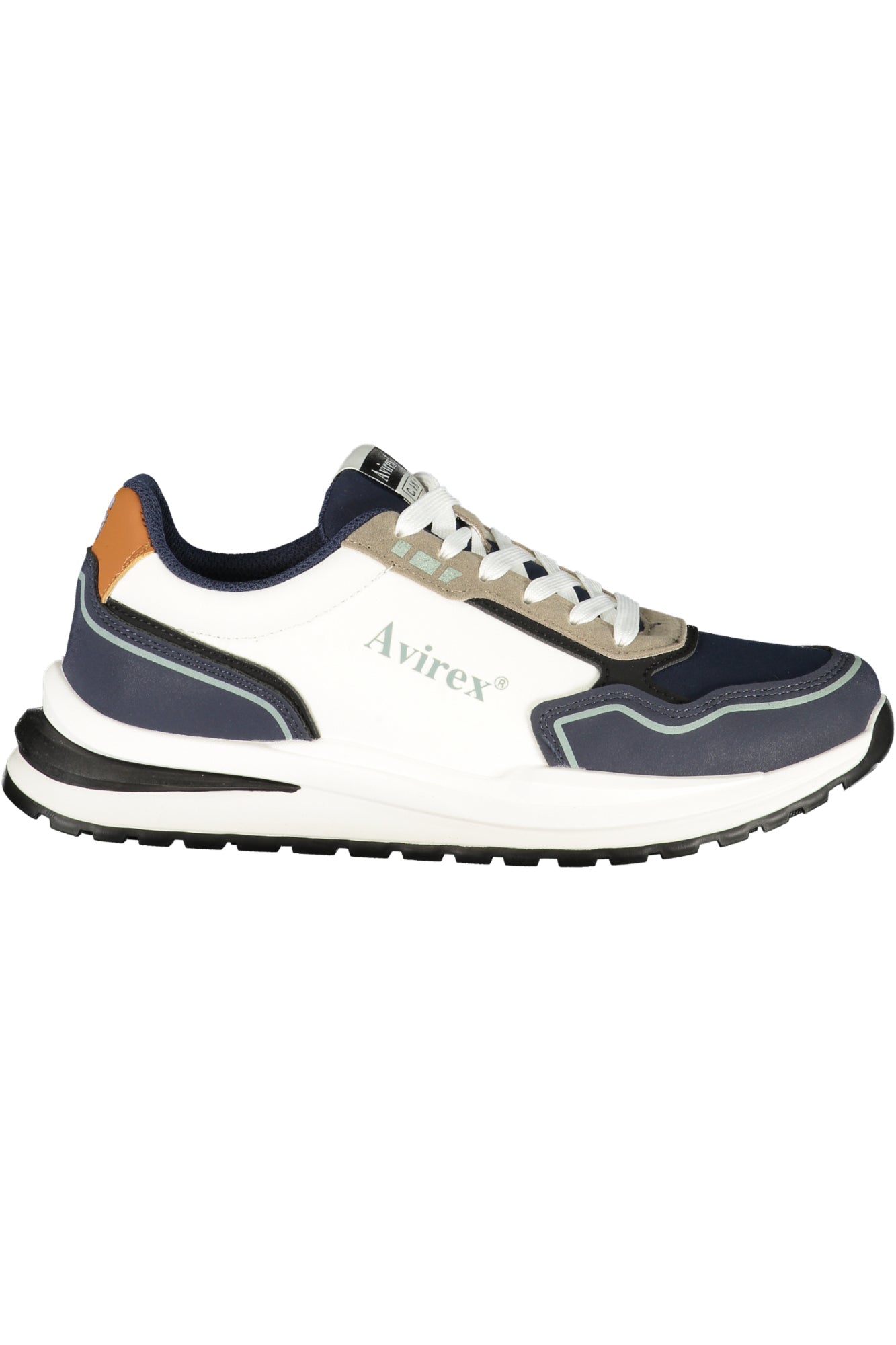 AVIREX Herren Sneaker – Sportschuh mit Schnürsenkeln Weiß