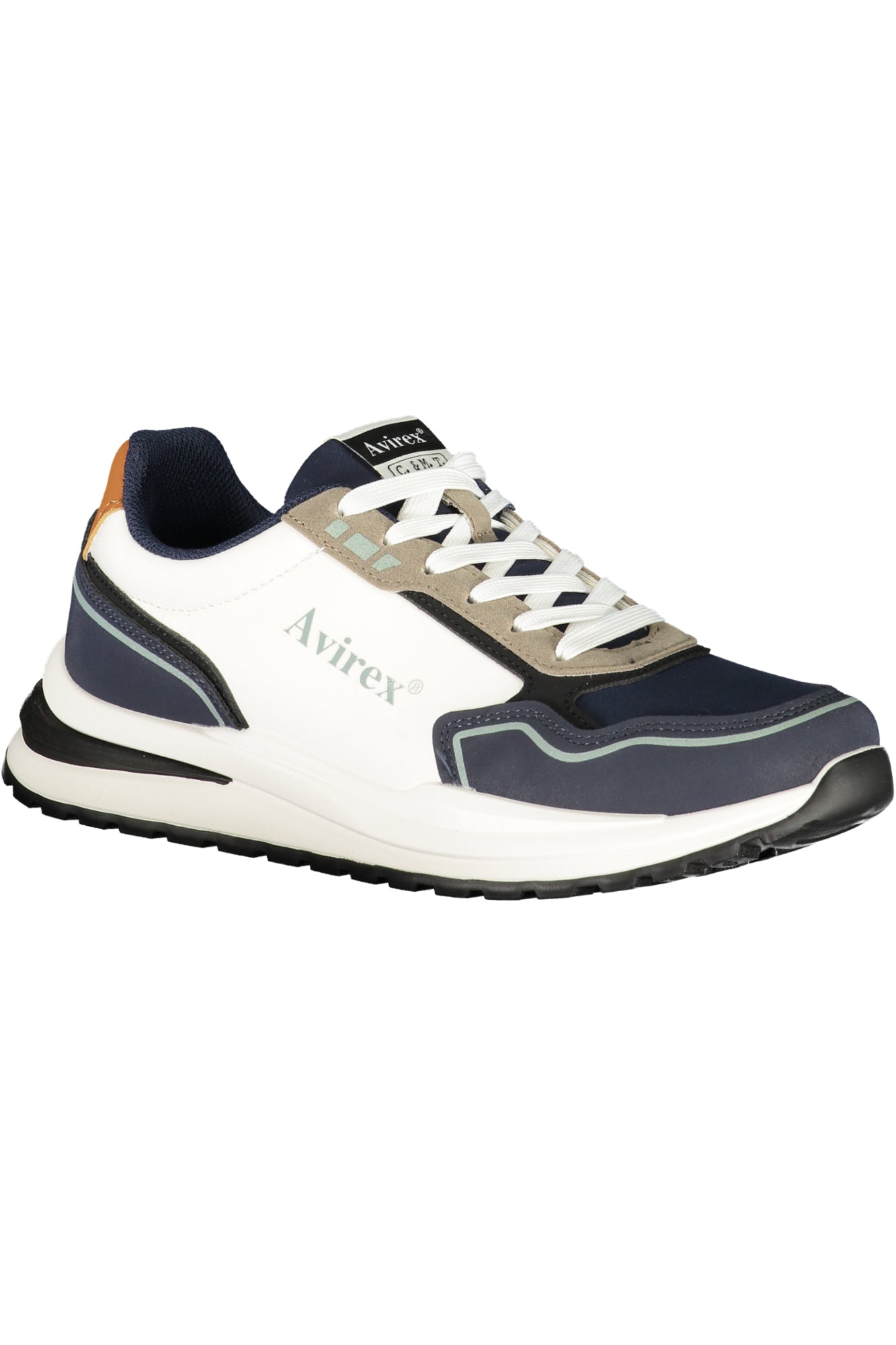 AVIREX Herren Sneaker – Sportschuh mit Schnürsenkeln Weiß