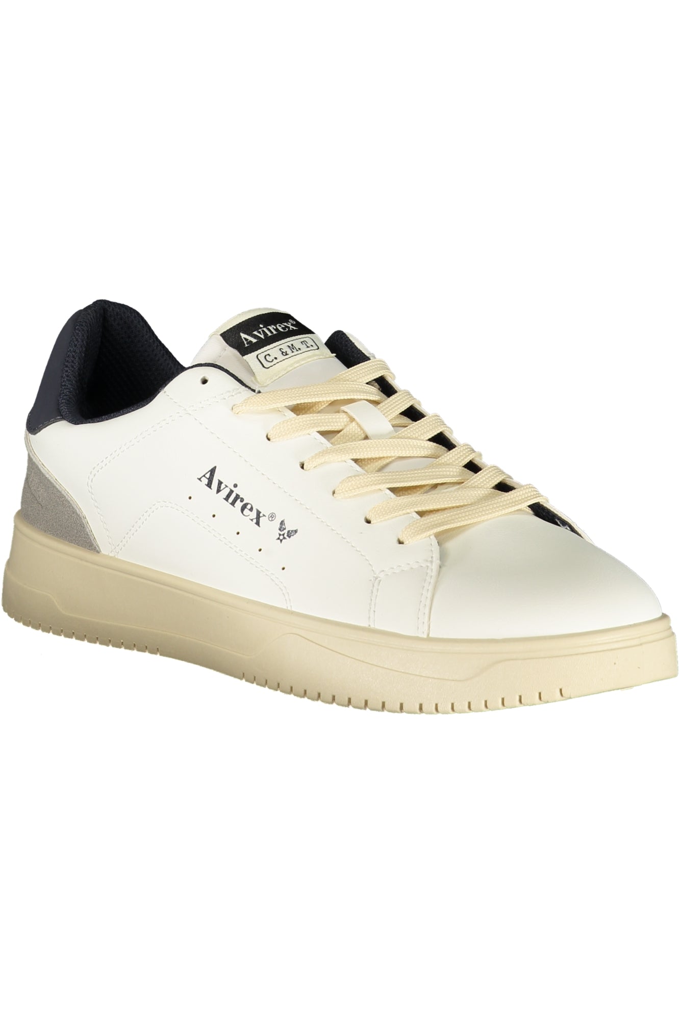 AVIREX Herren Sneaker – Sportschuh mit Schnürsenkeln Weiß