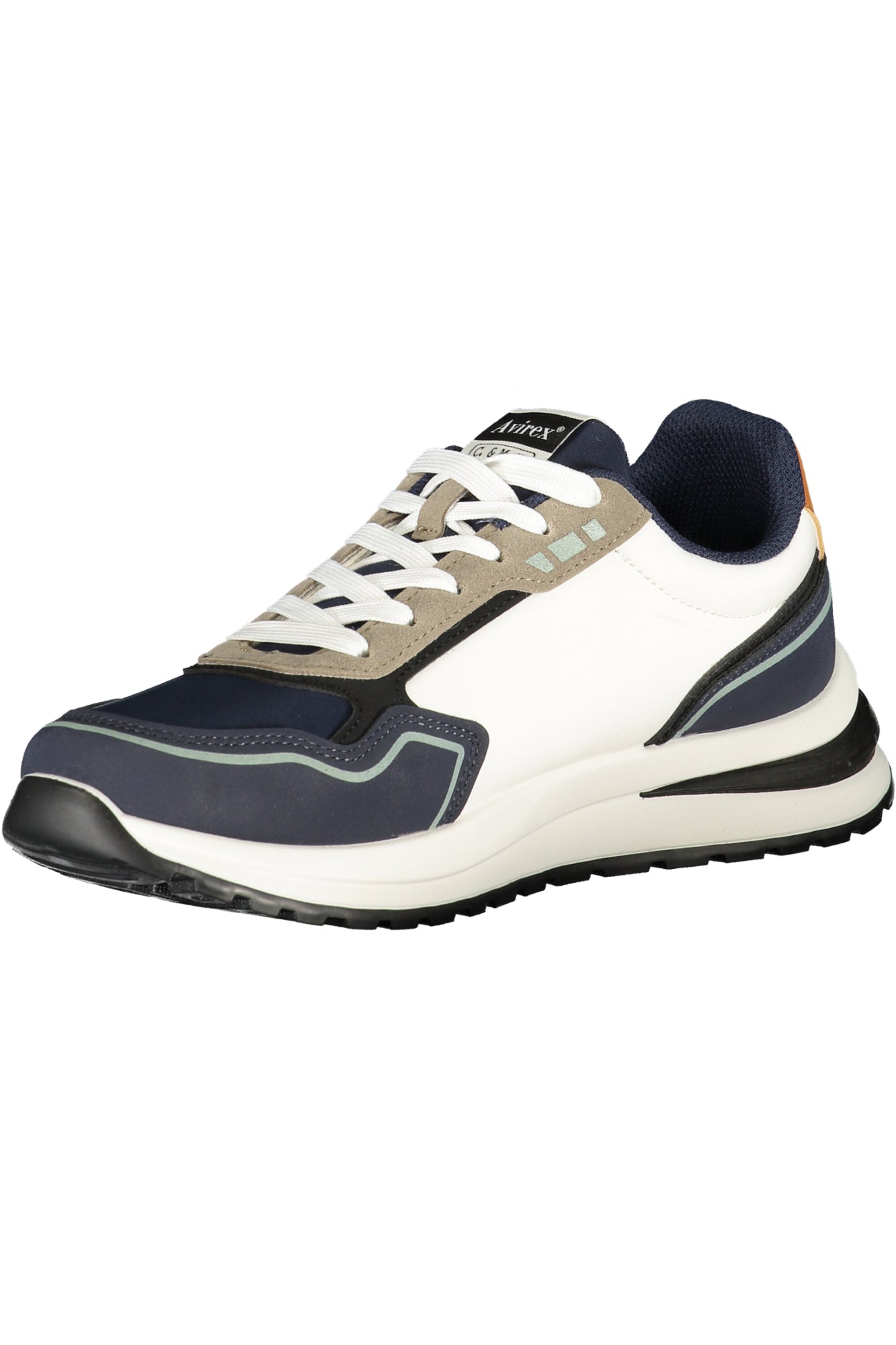 AVIREX Herren Sneaker – Sportschuh mit Schnürsenkeln Weiß