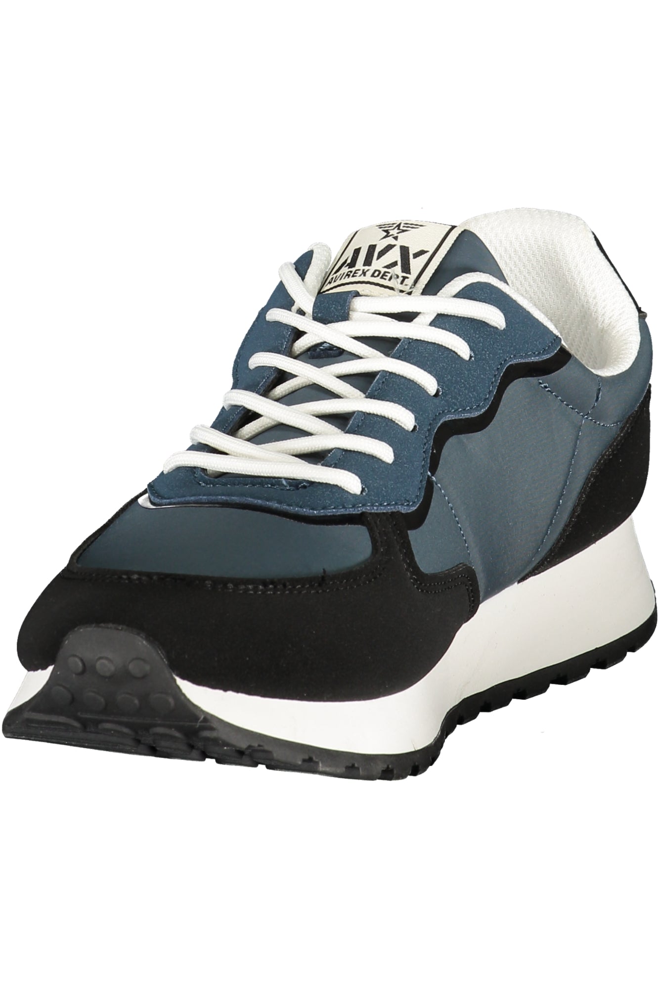 AVIREX Herren Sneaker – Sportschuh mit Schnürsenkeln Blau