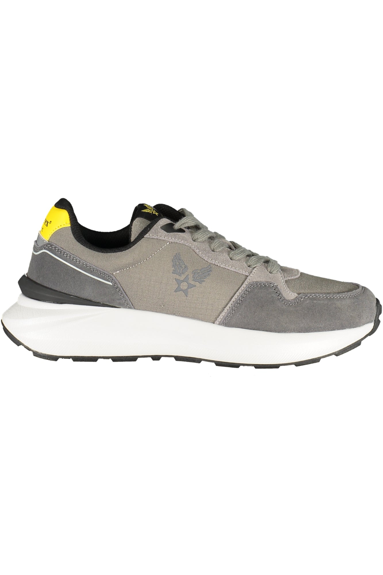 AVIREX Herren Sneaker – Sportschuh mit Schnürsenkeln Grau