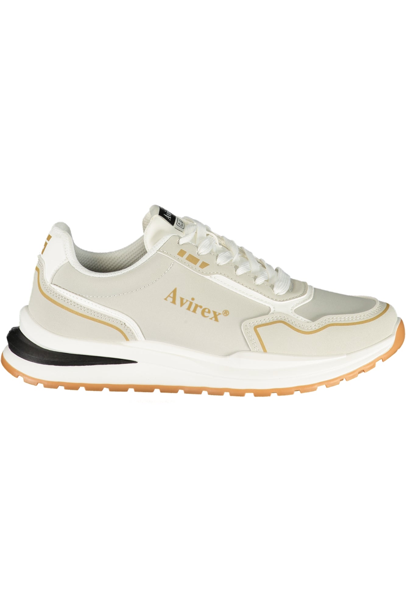 AVIREX Herren Sneaker – Sportschuh mit Schnürsenkeln Grau