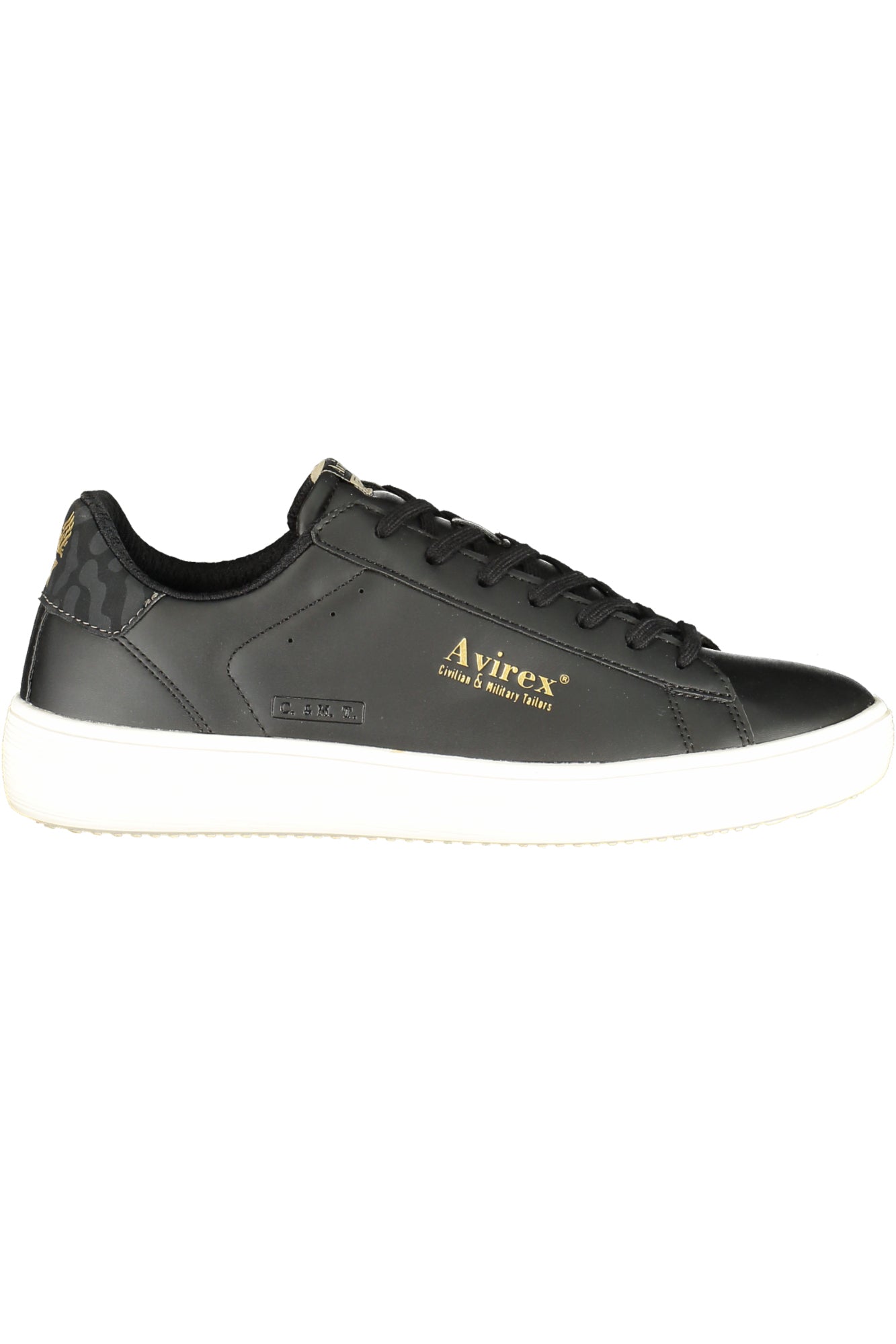 AVIREX Herren Sneaker – Sportschuh mit Schnürsenkeln Schwarz Hauptbild
