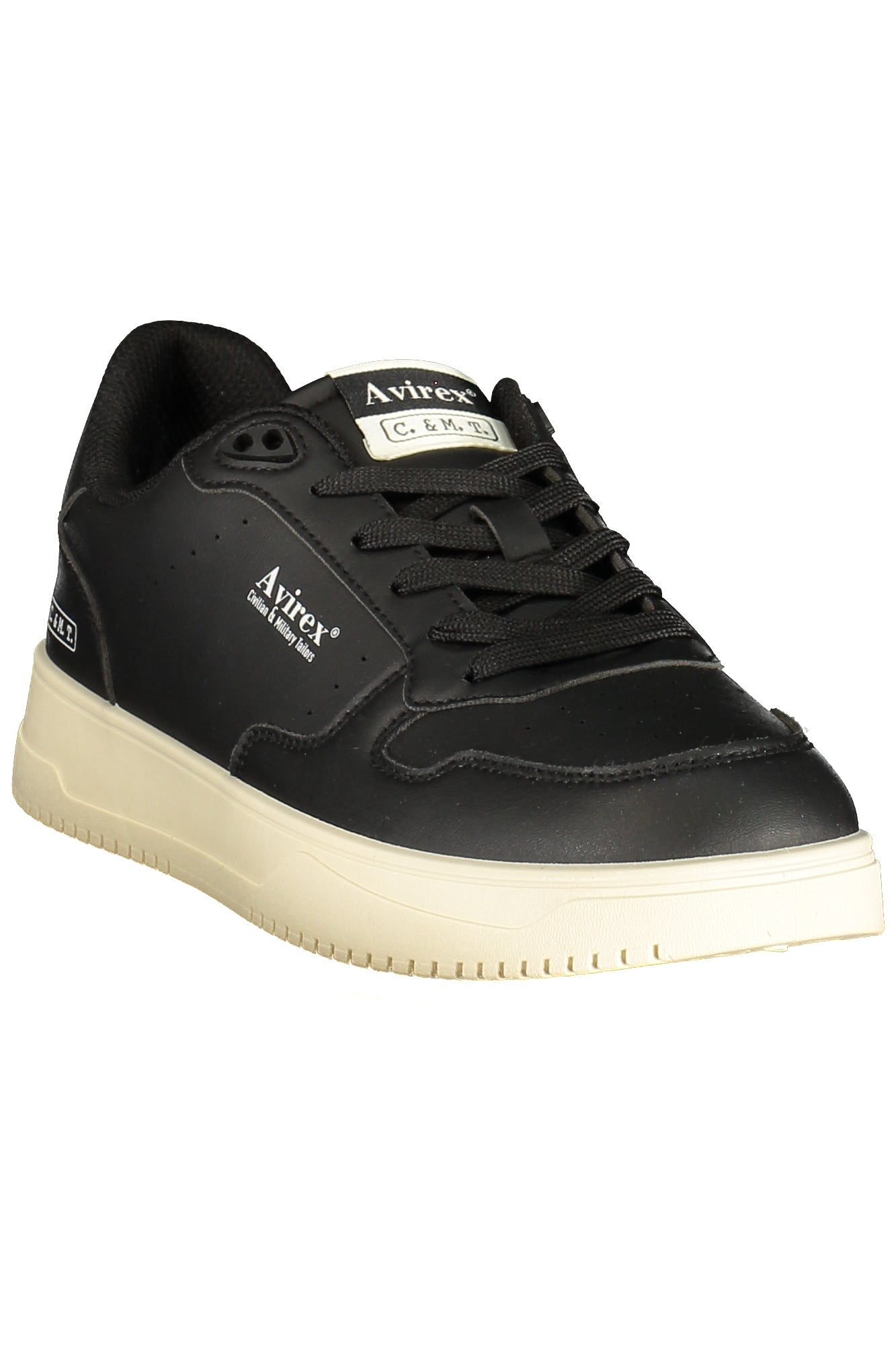 AVIREX Herren Sneaker – Sportschuh mit Schnürsenkeln Schwarz