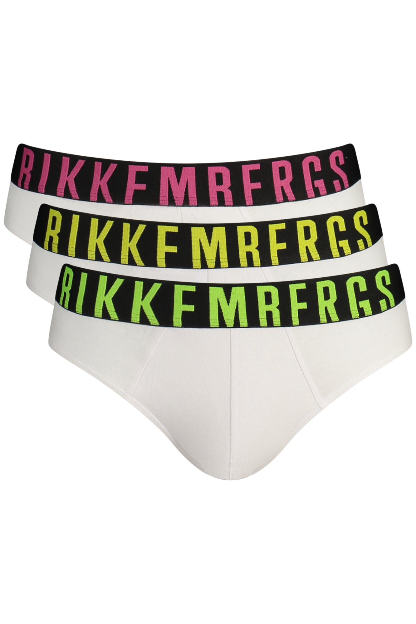 BIKKEMBERGS Herren Slip – Schwarz, elastischer Bund, 3er-Pack | soulluna.de Zweitbild