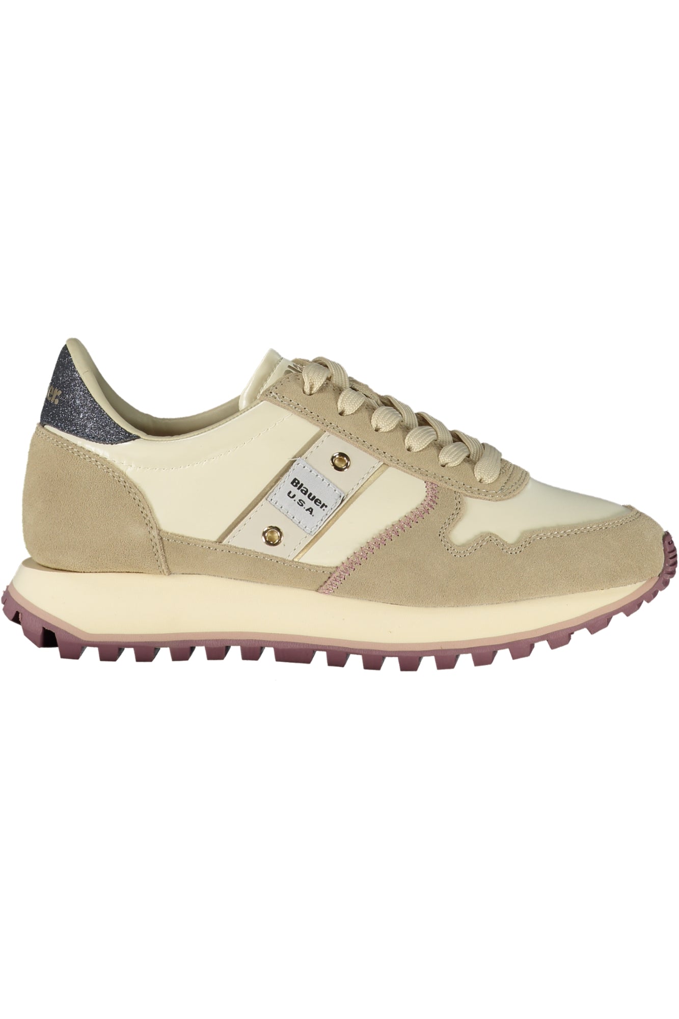 BLAUER Damen Sneaker – Sportschuh mit Schnürsenkel Beige