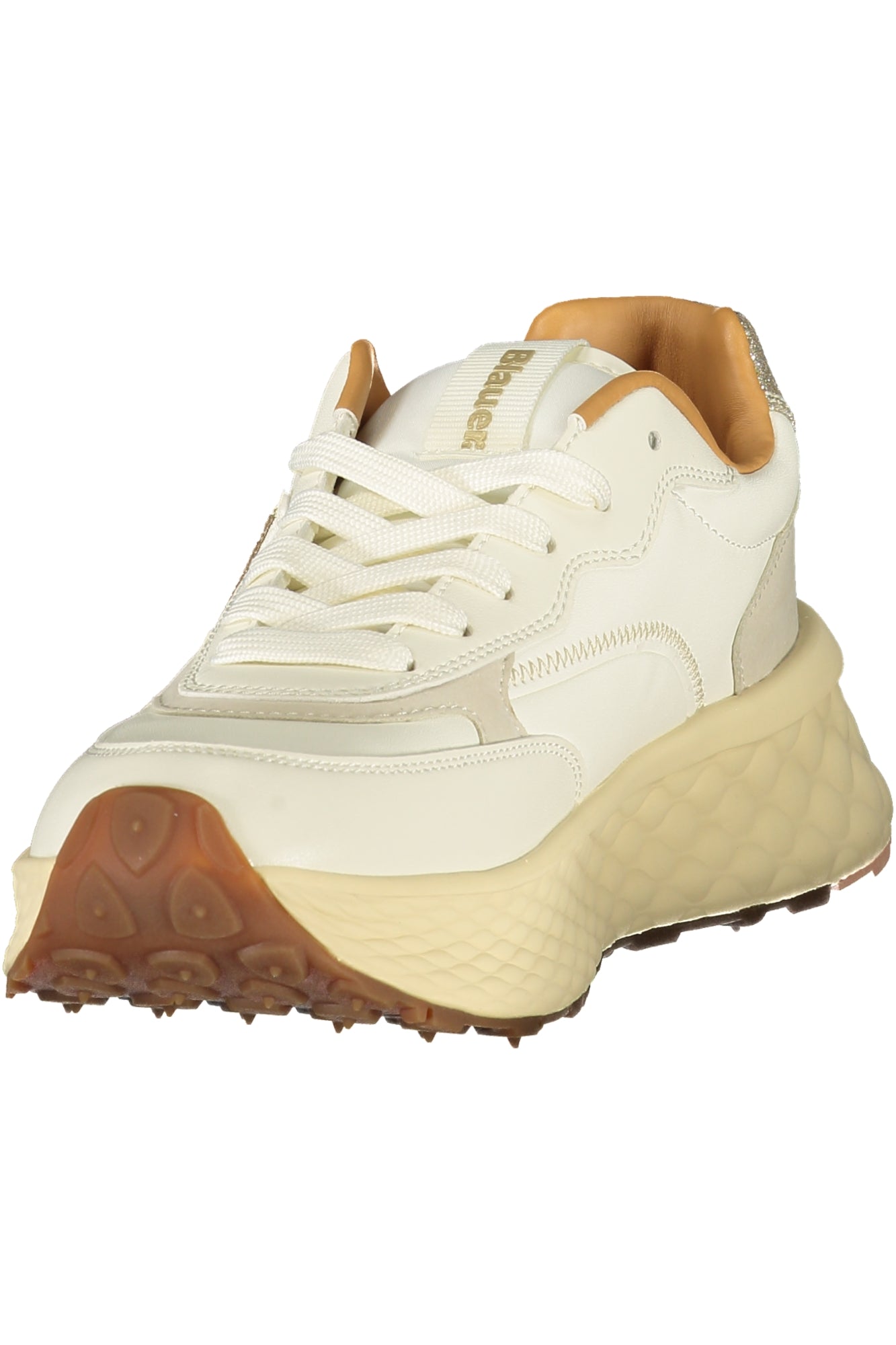 BLAUER Damen Sneaker – Sportschuh mit Schnürsenkeln Beige