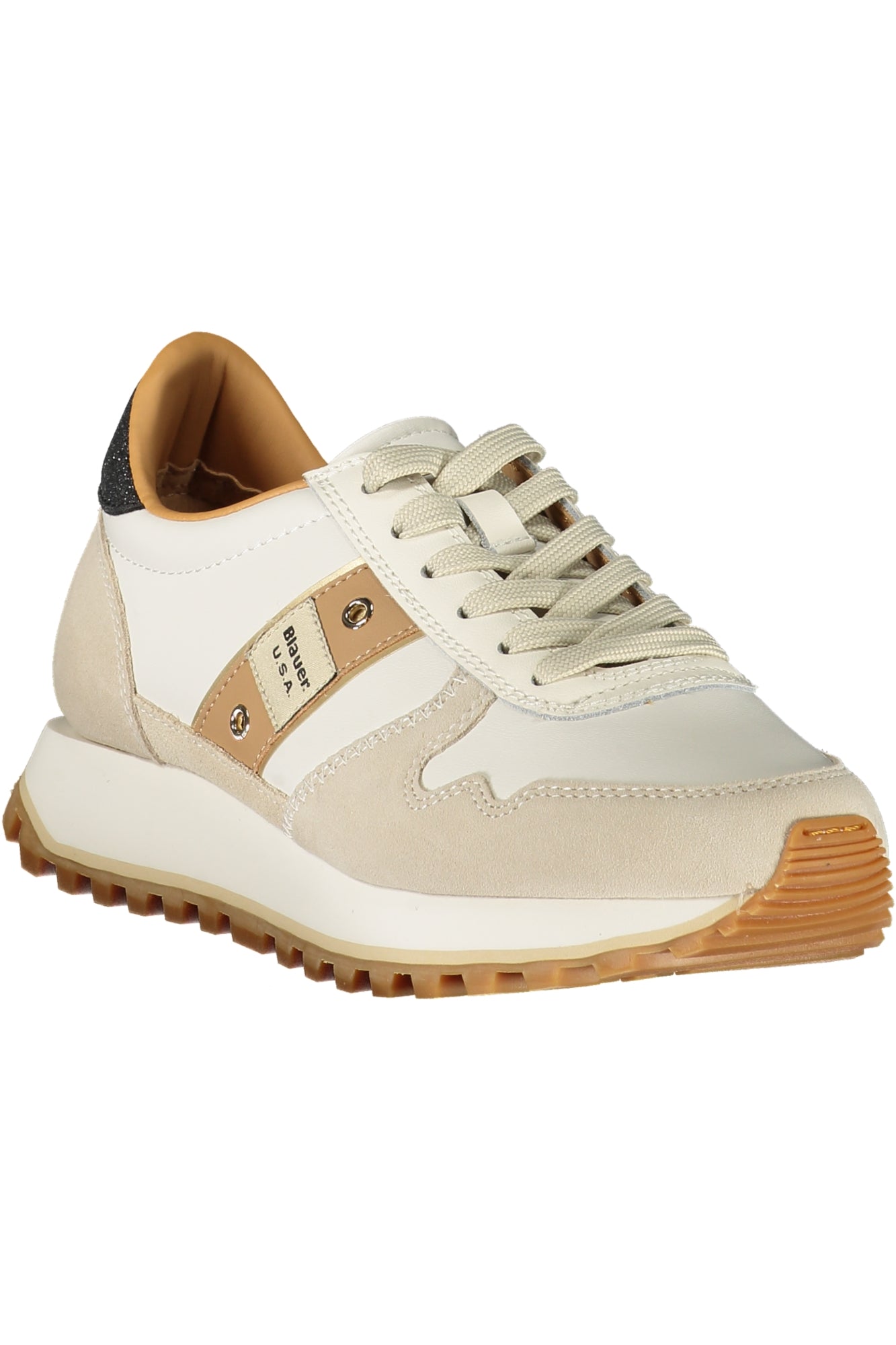 BLAUER Damen Sneaker – Sportschuh mit Schnürsenkeln Weiß