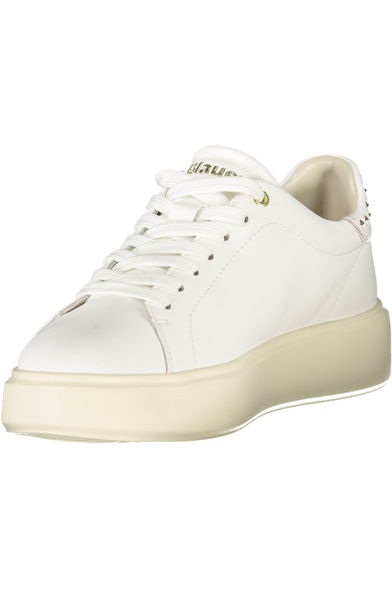 BLAUER Sportschuhe Damen – Weiße Sneaker mit Nieten für Herbst/Winter Weiß