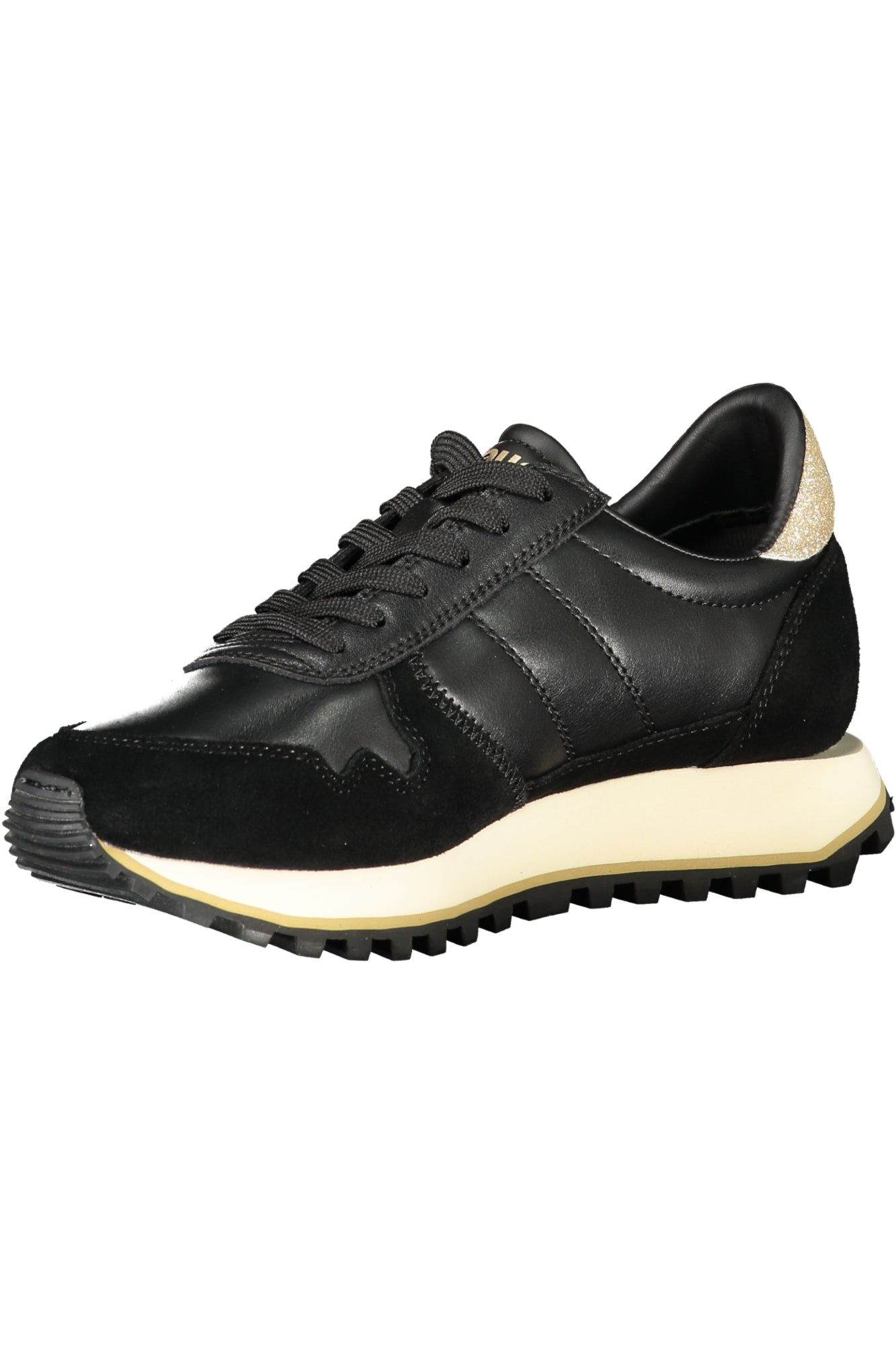 BLAUER Beige Damen Sportschuhe – Sneaker mit goldenen Details für Herbst/Winter Schwarz