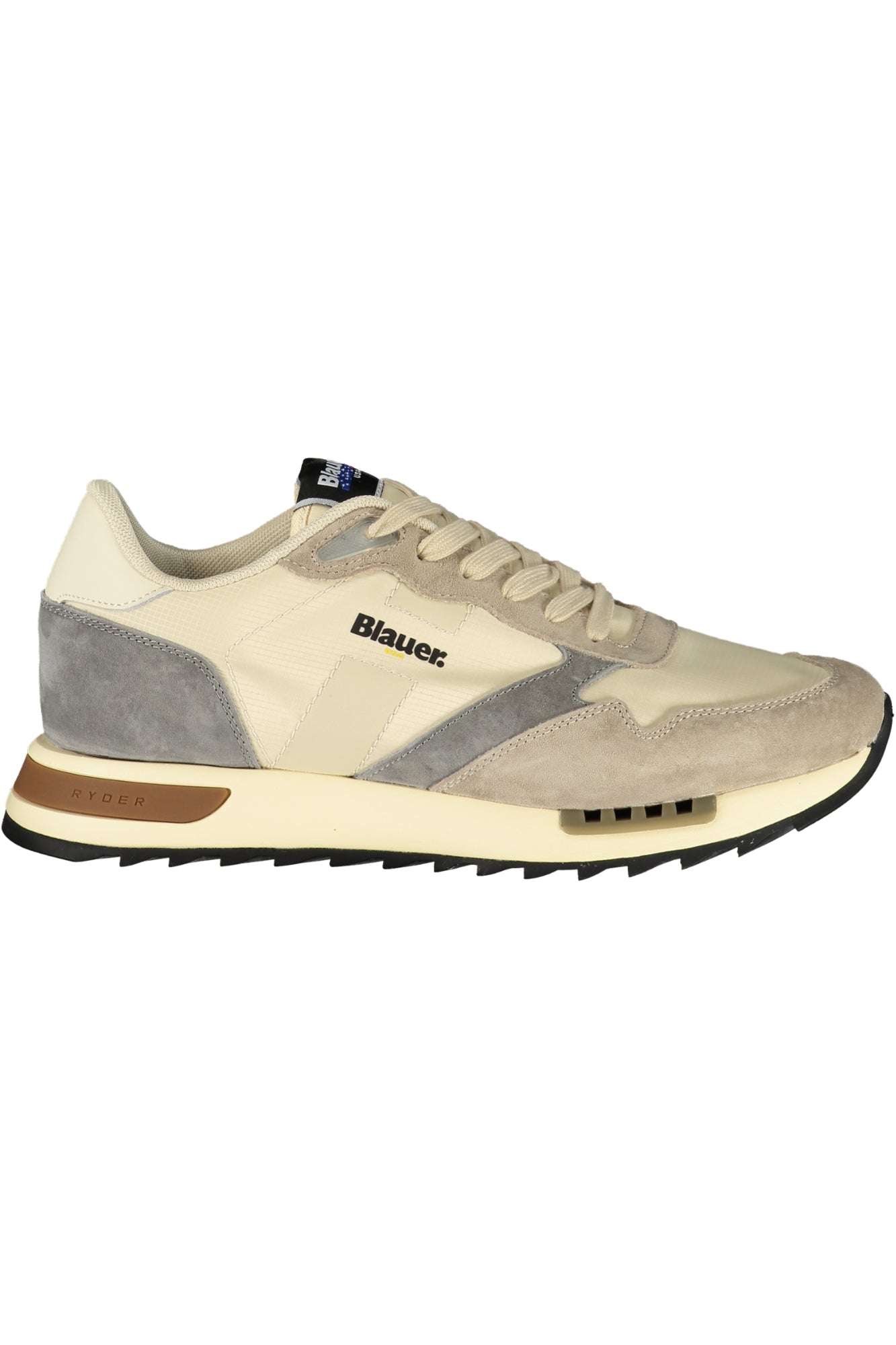 BLAUER Herren Sneaker – Sportschuh mit Schnürsenkeln Beige