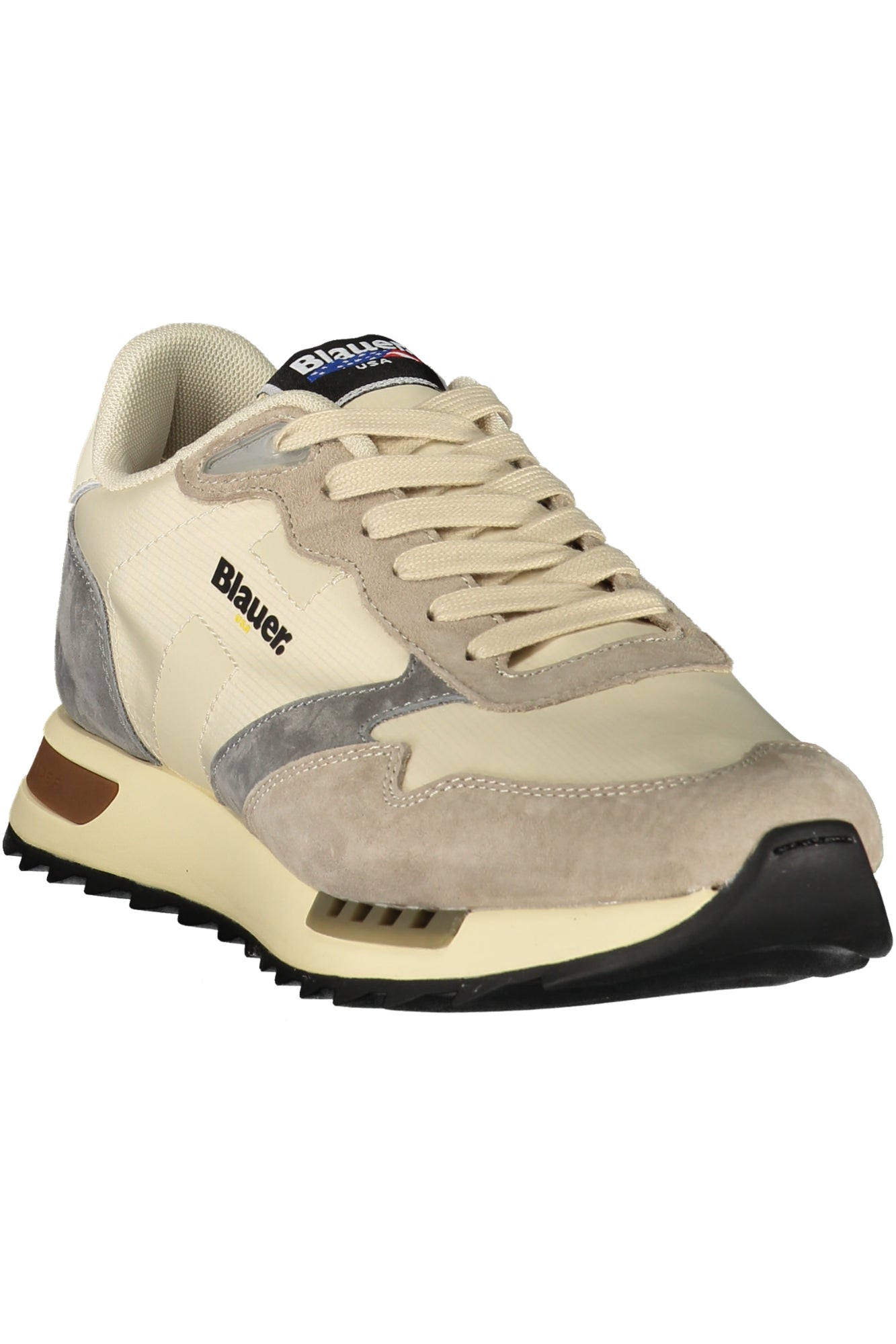BLAUER Herren Sneaker – Sportschuh mit Schnürsenkeln Beige