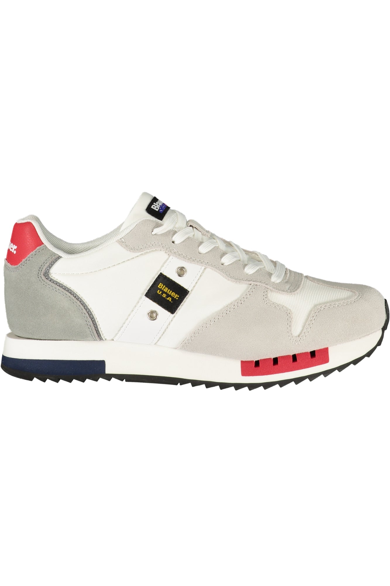 BLAUER Herren Sneaker – Sportschuh mit Schnürsenkeln Weiß