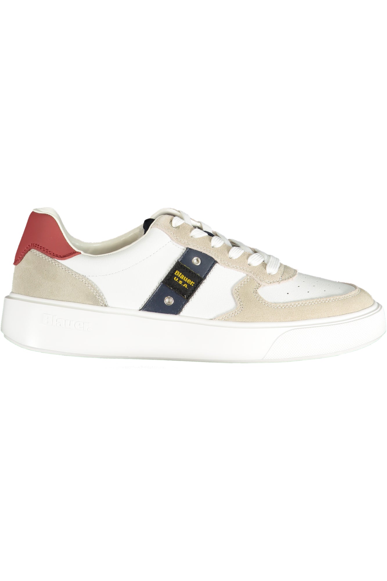 BLAUER Sportschuhe Herren Weiss – Leichte Sneaker mit herausnehmbarem Fußbett für Frühjahr/Sommer Weiß