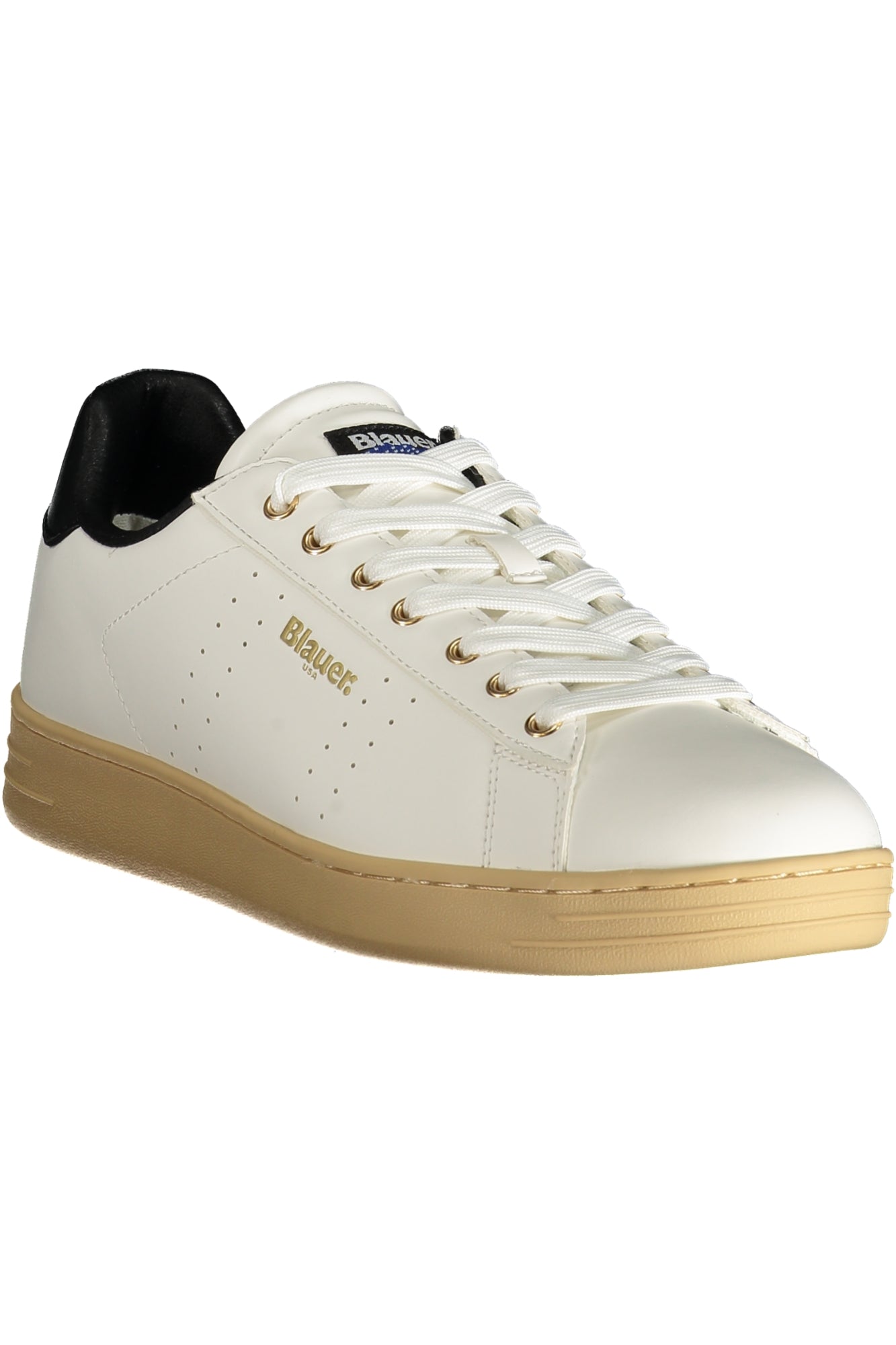 Blauer Weisse Herren-Sportschuhe Weiß