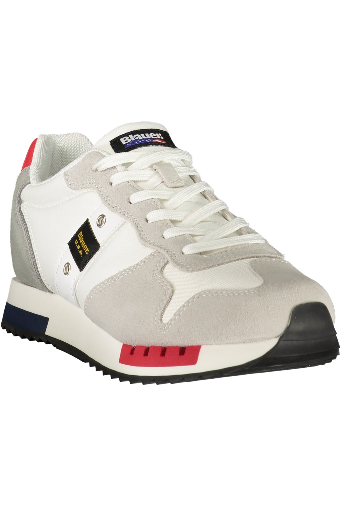BLAUER Herren Sneaker – Sportschuh mit Schnürsenkeln Weiß