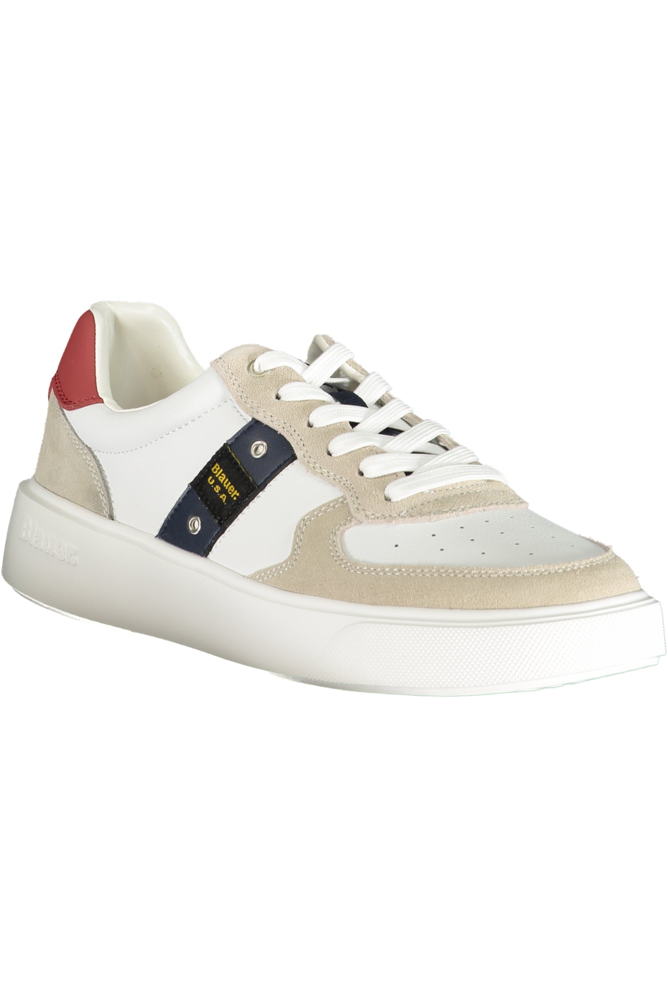BLAUER Sportschuhe Herren Weiss – Leichte Sneaker mit herausnehmbarem Fußbett für Frühjahr/Sommer Weiß