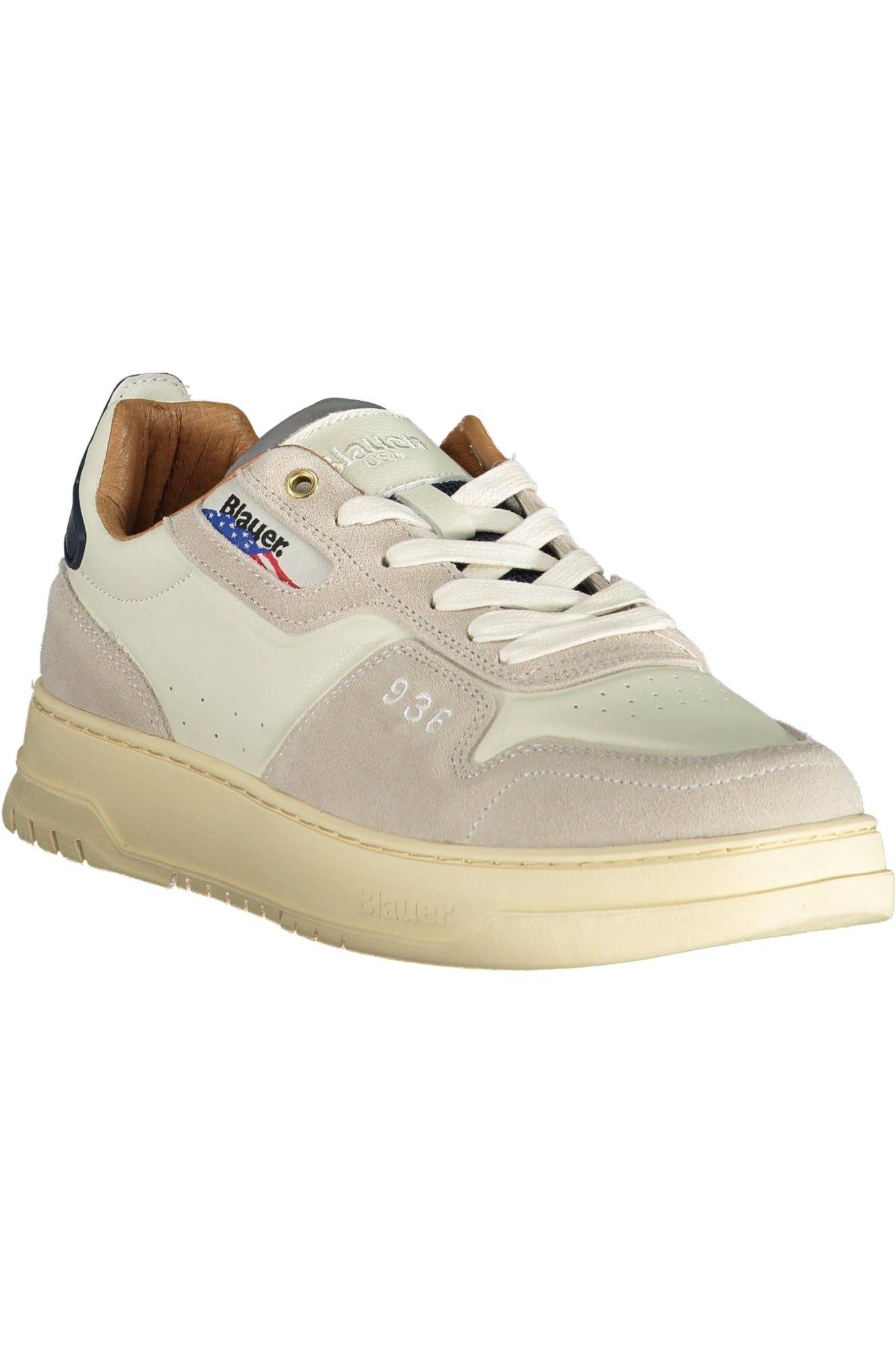 BLAUER Sportschuhe Herren Weiss – Sneaker für Herbst/Winter mit herausnehmbarer Einlegesohle Weiß
