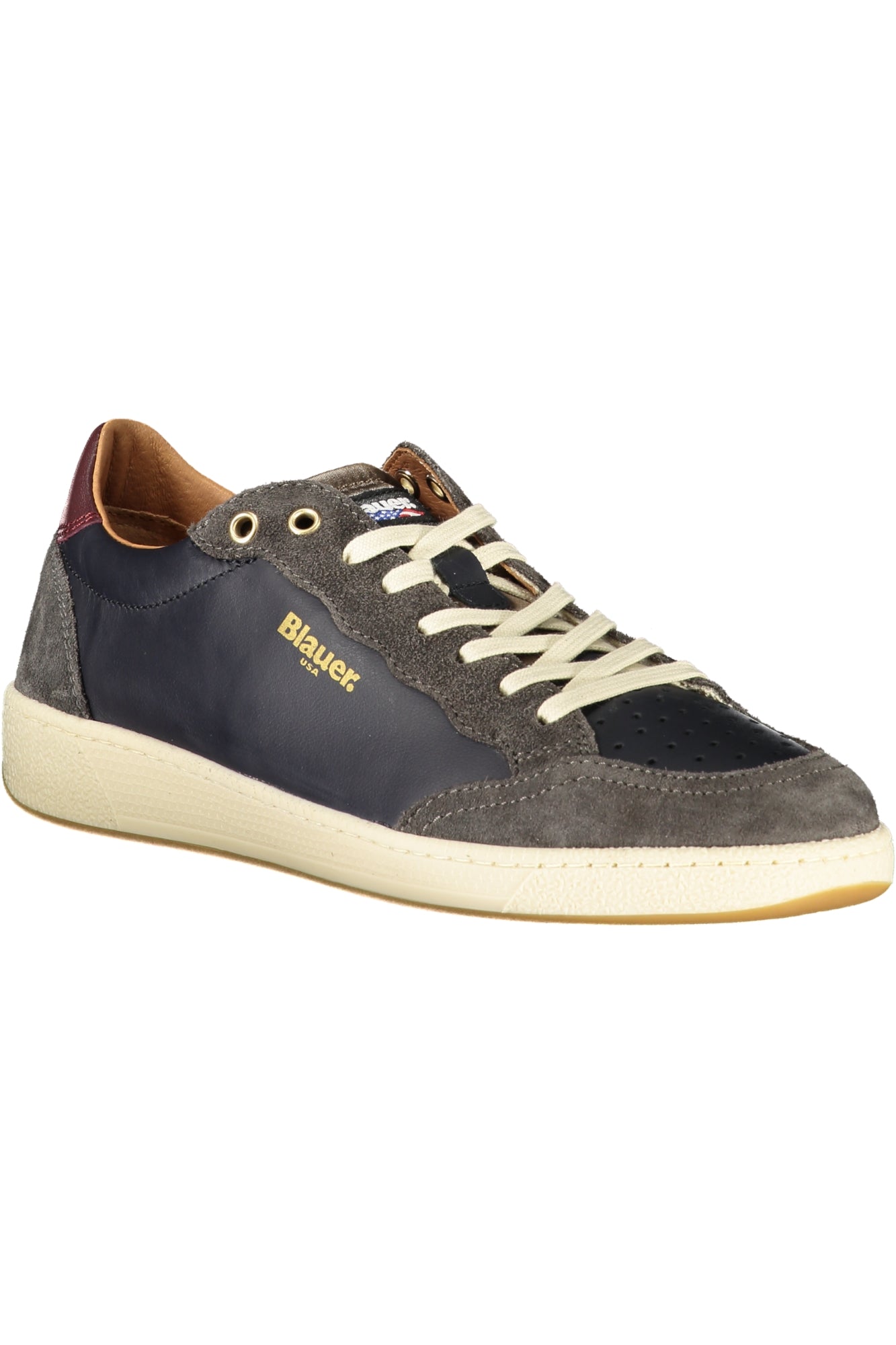 BLAUER Herren-Sportschuhe Weiss – Sneaker mit herausnehmbarem Fußbett für Herbst/Winter Blau