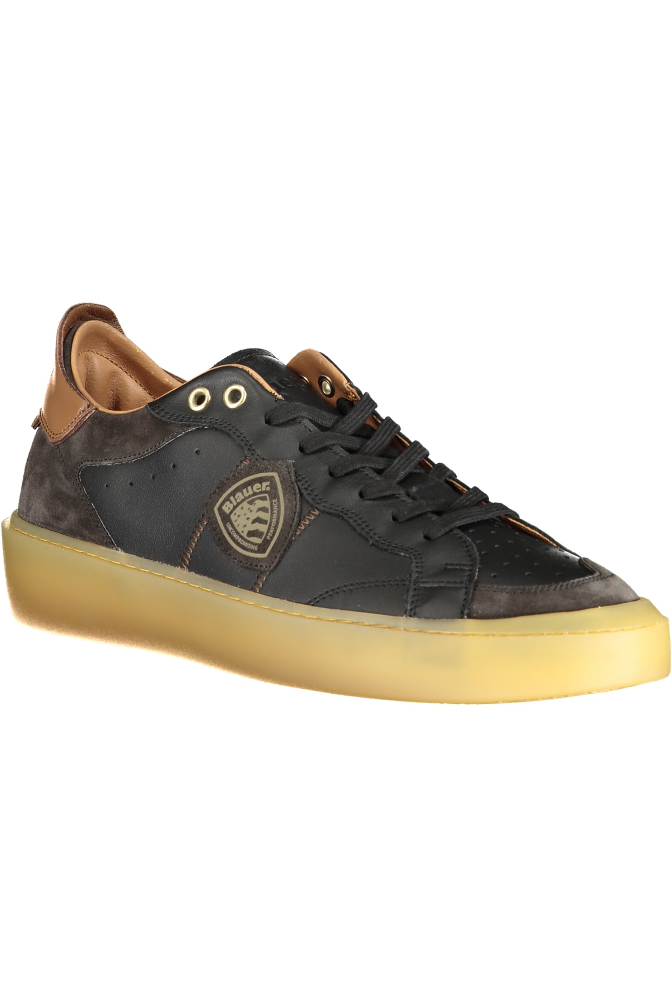 BLAUER Sportschuhe Herren Weiss – Sneaker mit herausnehmbarer Einlegesohle für Herbst/Winter Schwarz