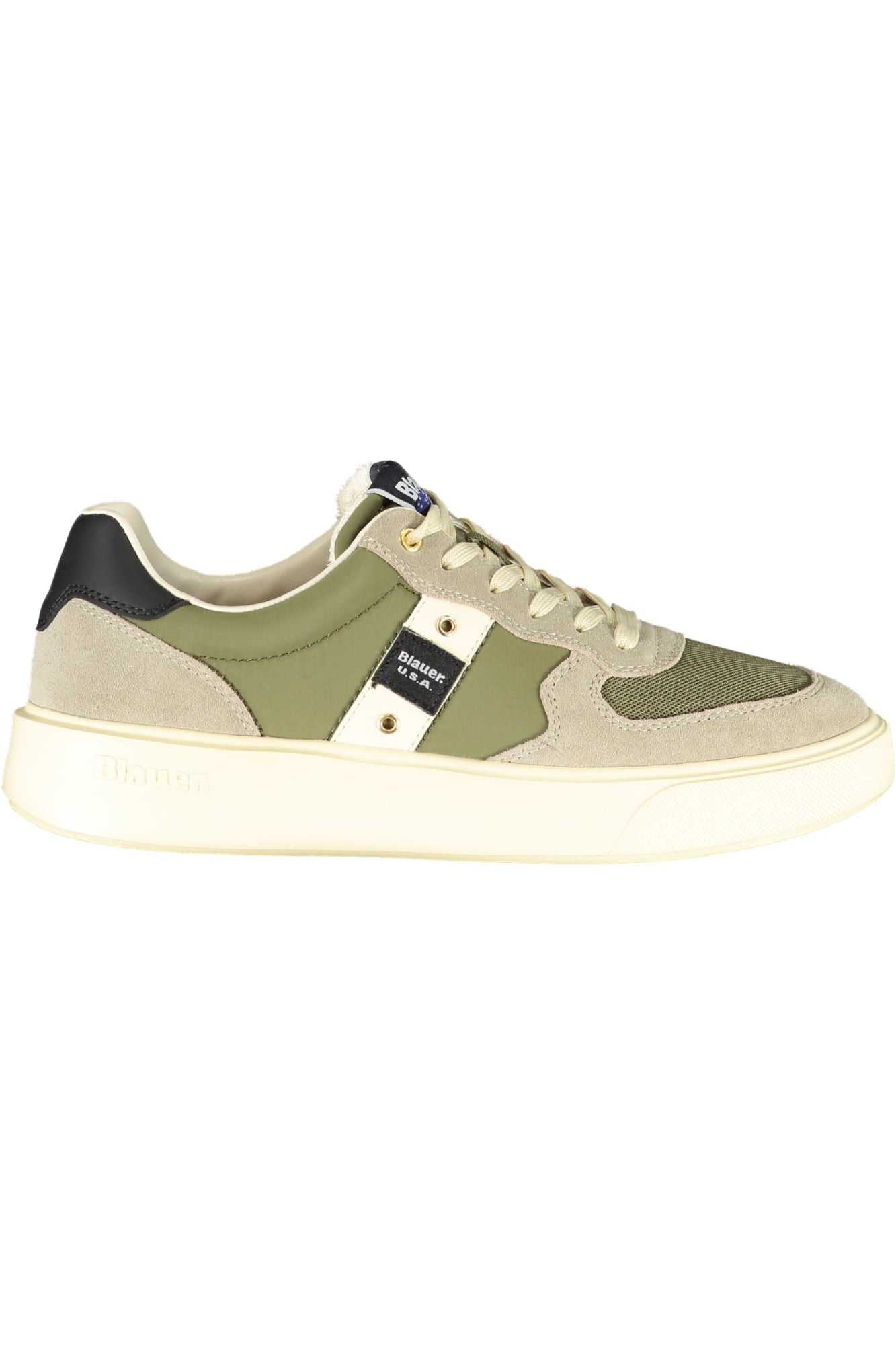 BLAUER Herren Sneaker – Sportschuh mit Schnürsenkel Grün