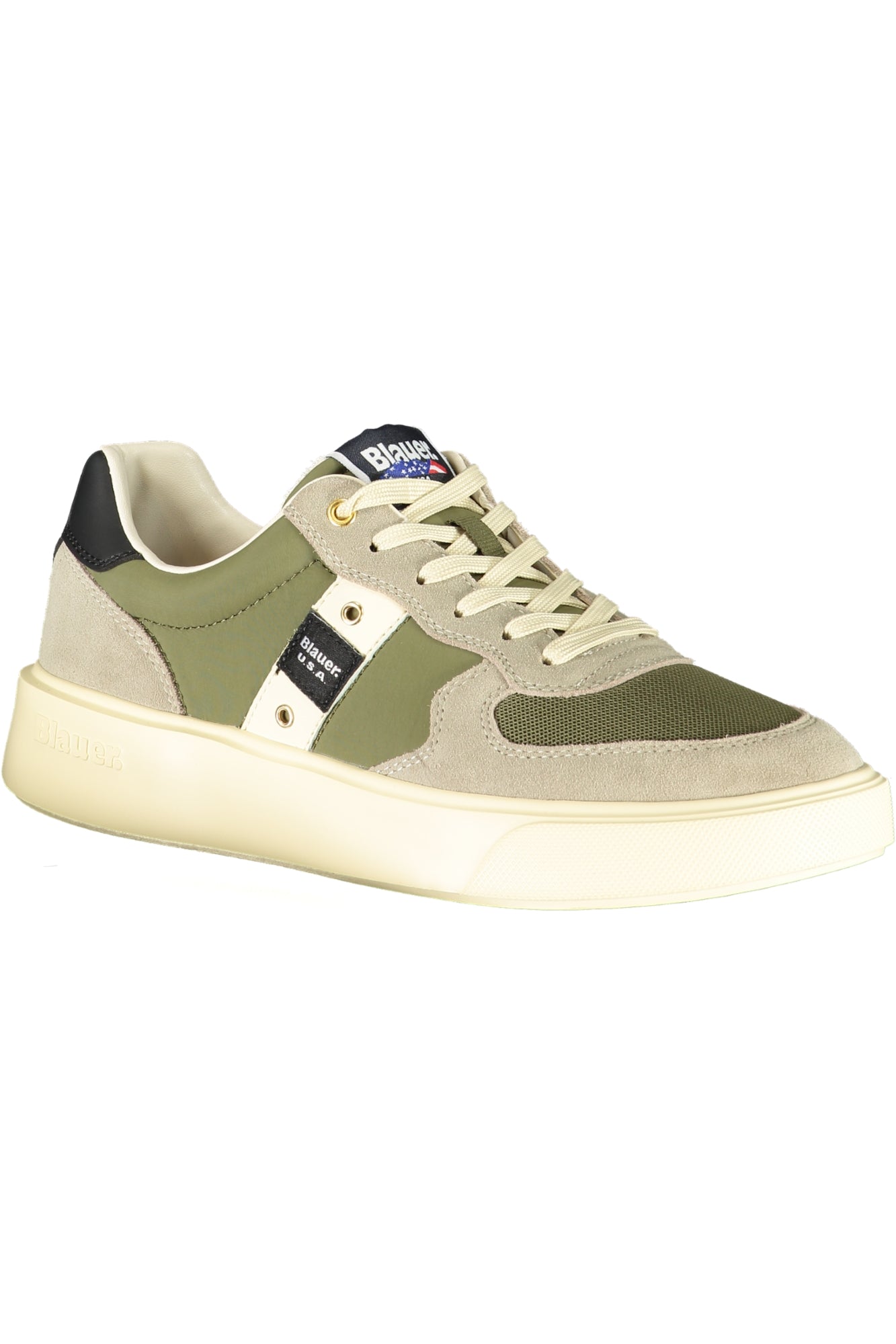 BLAUER Herren Sneaker – Sportschuh mit Schnürsenkel Grün