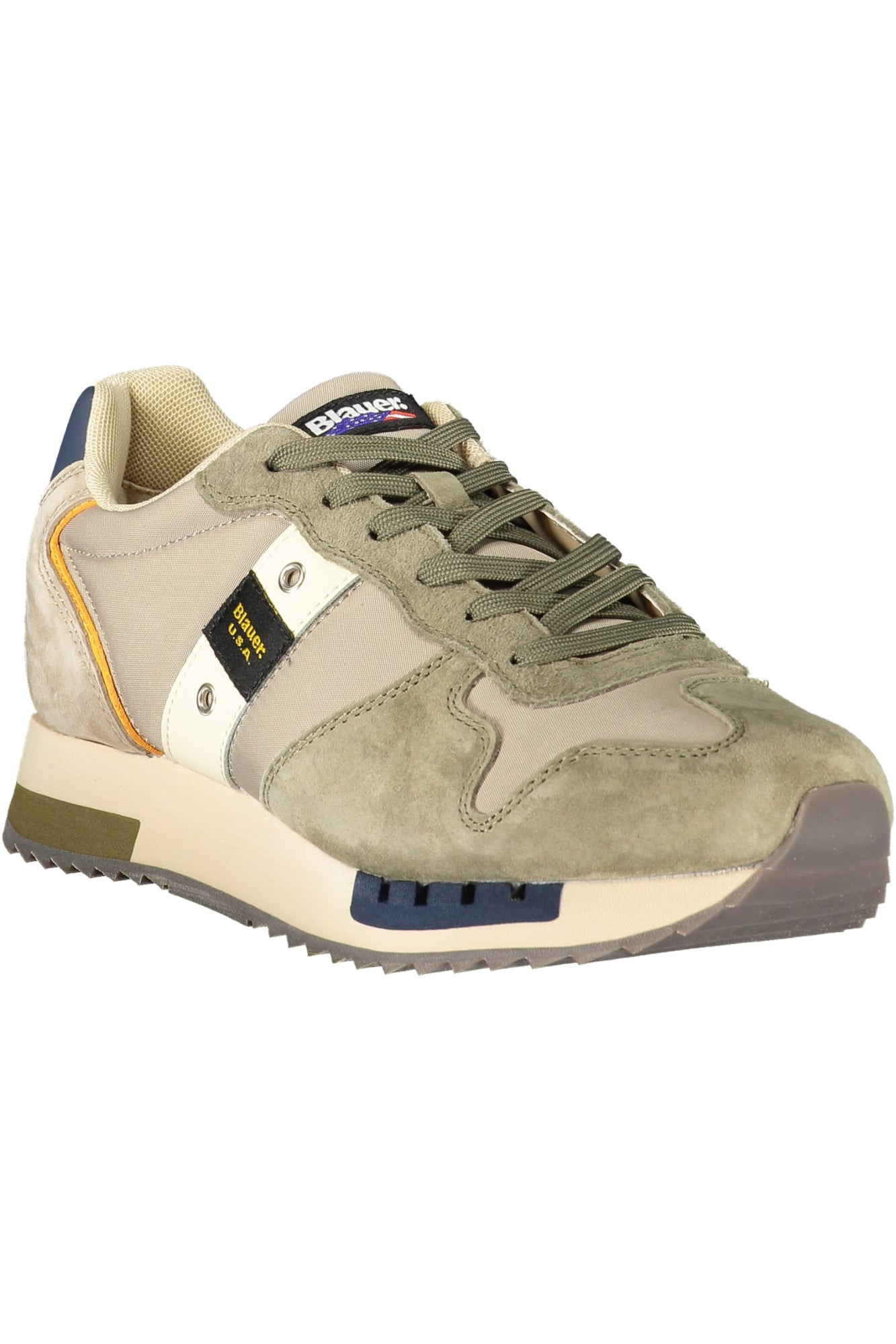 BLAUER Herren Sneaker – Sportschuh mit Schnürsenkeln Grün