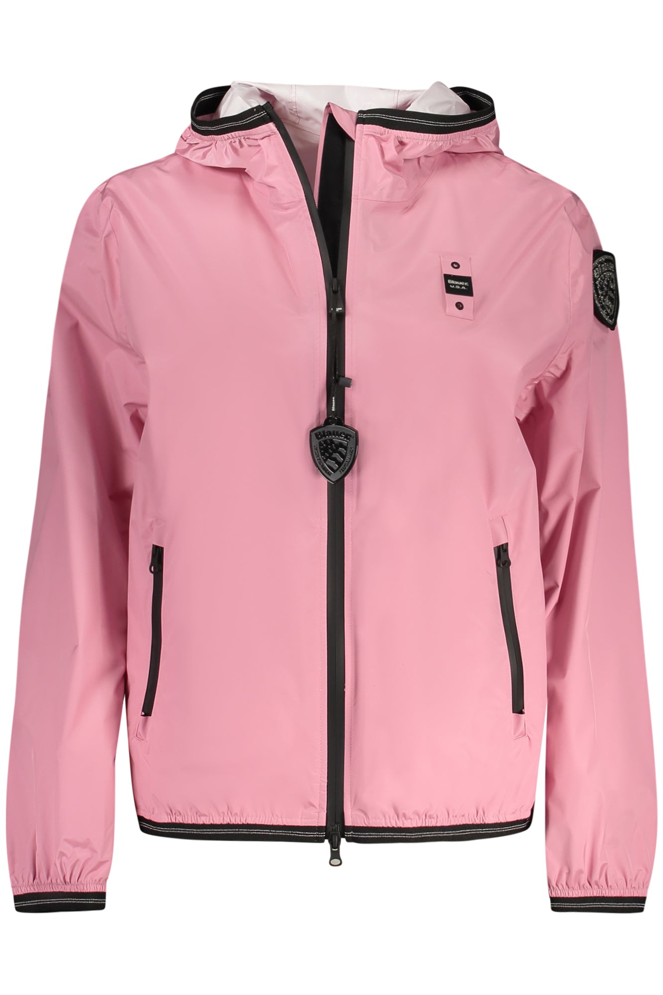 BLAUER DAMENJACKE ROSA