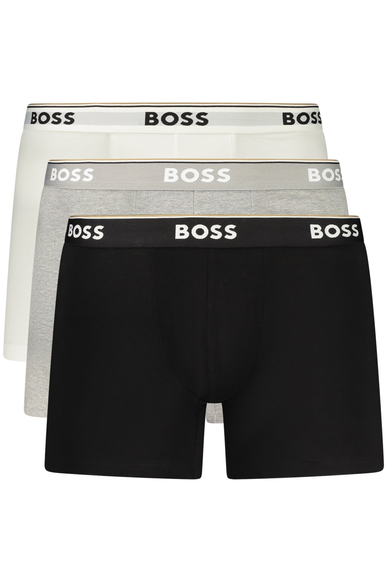 BOSS Herren-Boxershorts Dreierpack – Elastischer Bund, Logo-Aufdruck | soulluna.de Zweitbild