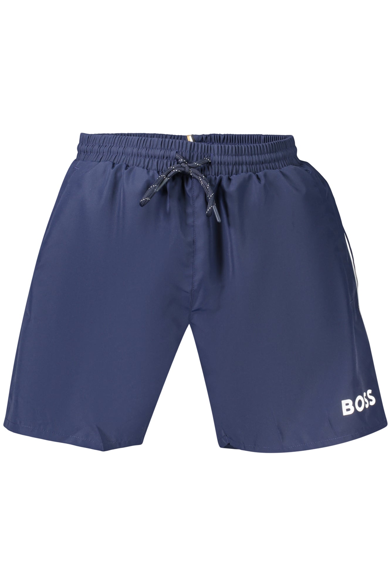 BOSS Herren Bademode – Shorts, mit Taschen, elastischer Bund Blau