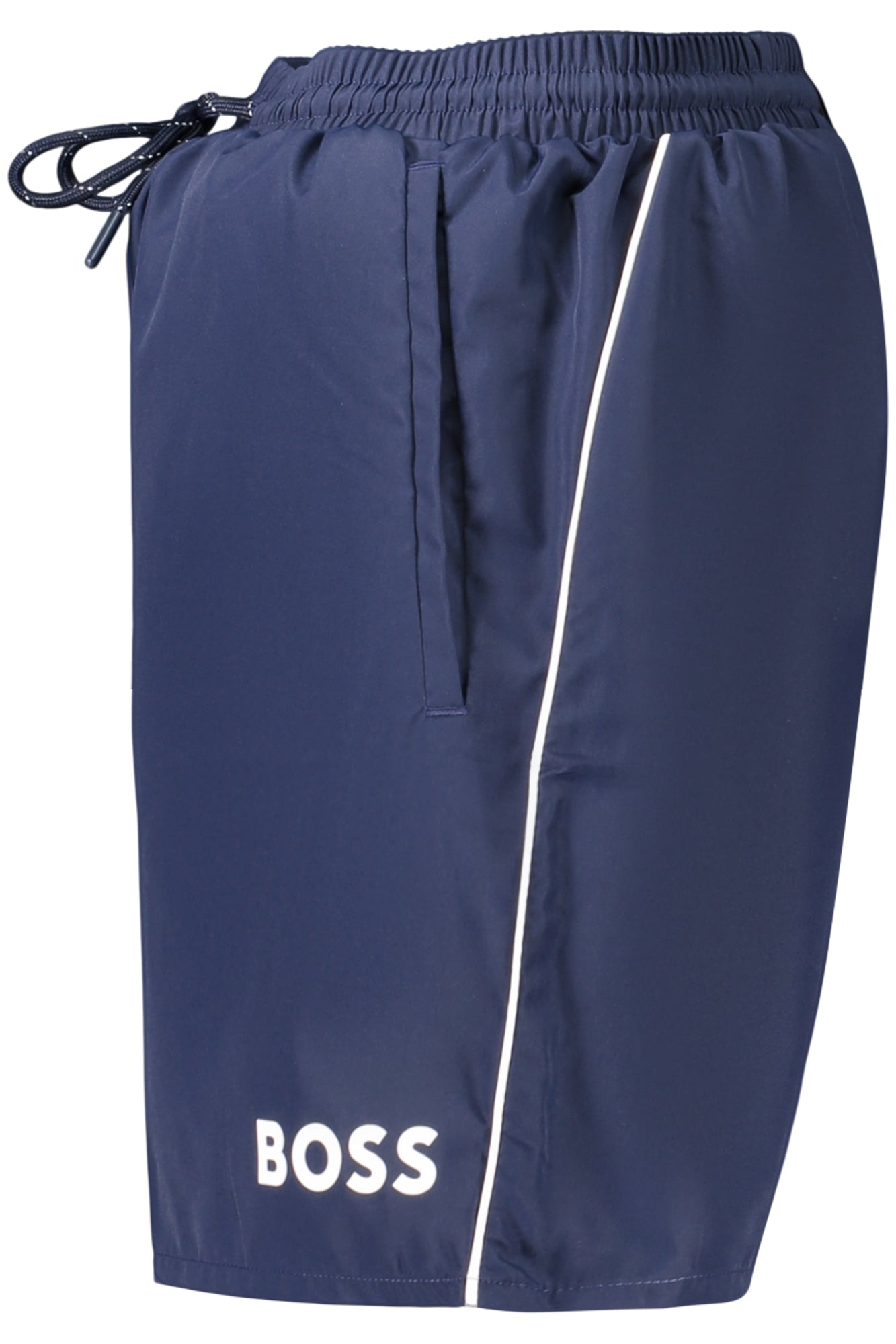 BOSS Herren Bademode – Shorts, mit Taschen, elastischer Bund Blau