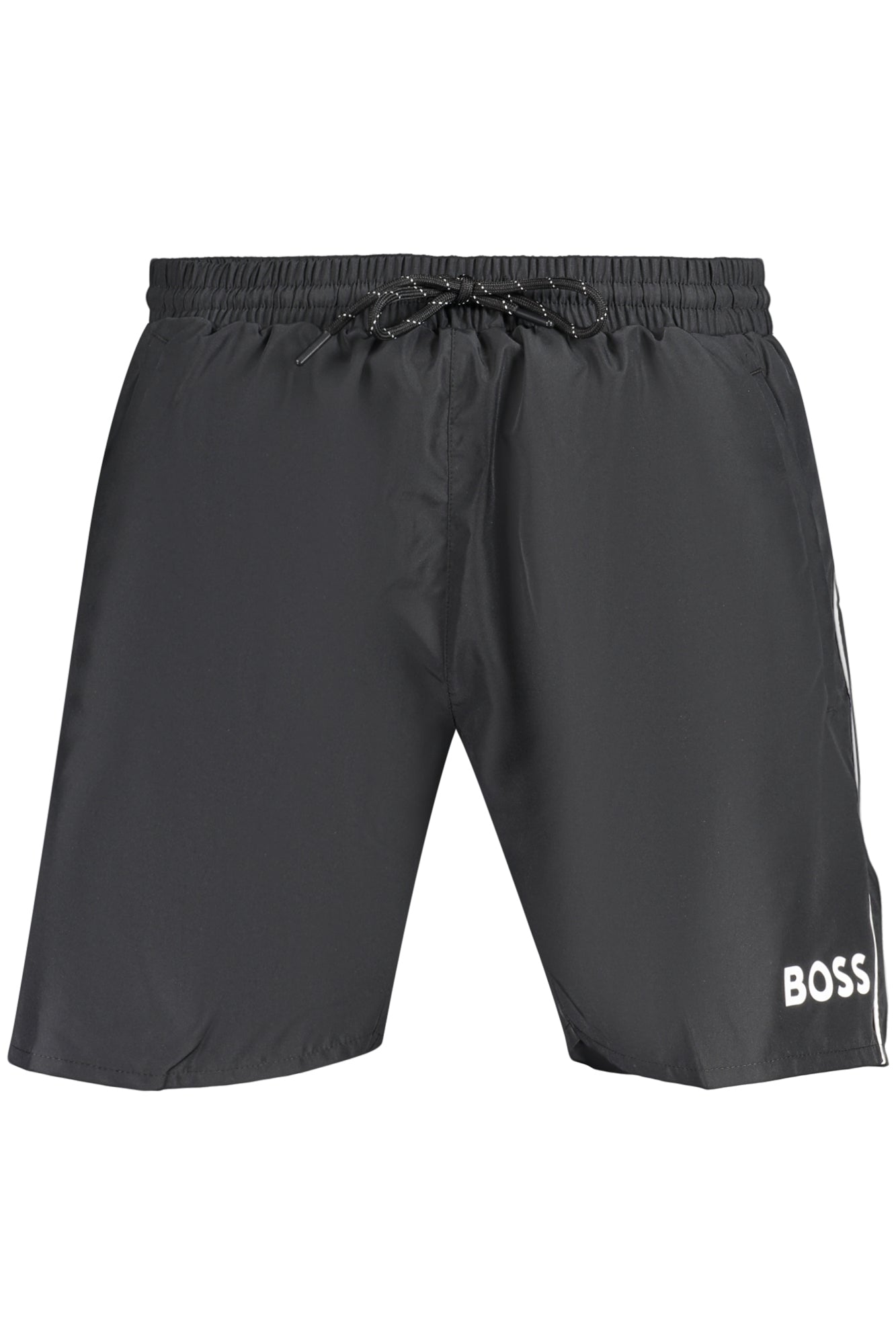 BOSS Herren Bademode – Shorts, mit Taschen, elastischer Bund Schwarz