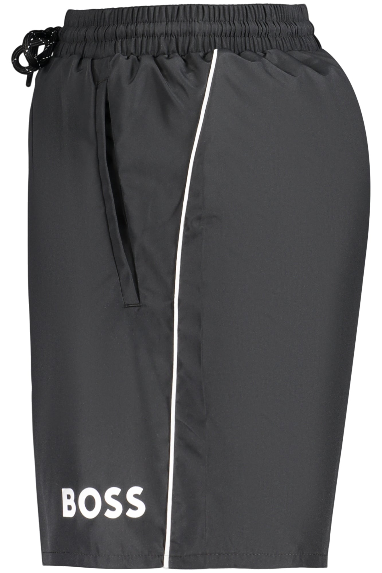 BOSS Herren Bademode – Shorts, mit Taschen, elastischer Bund Schwarz