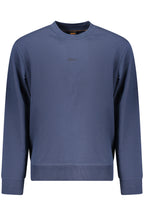 BOSS Herren-Sweatshirt mit Reißverschluss, blau