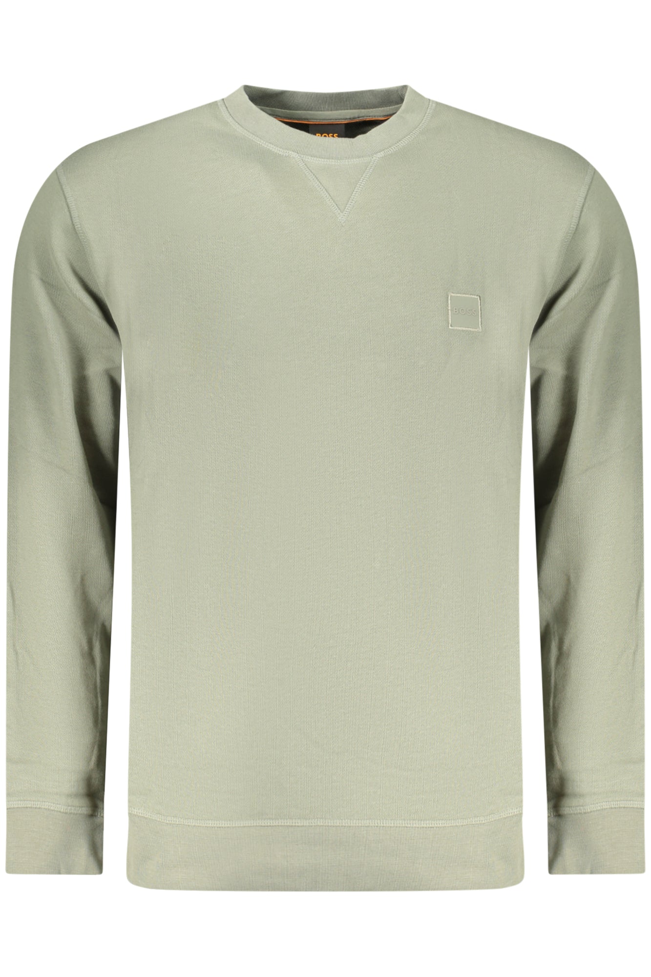 BOSS Herren Sweatshirt mit Reißverschluss Schwarz – Gebürstetes Baumwoll-Sweatshirt Grün