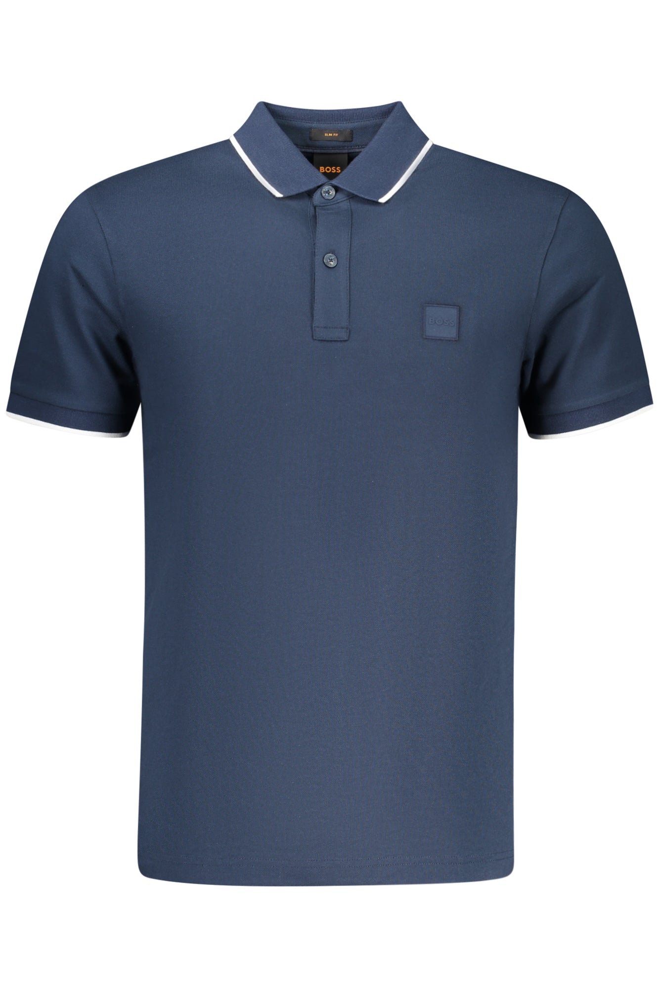 BOSS Herren-Poloshirt mit kurzen Ärmeln, blau Hauptbild