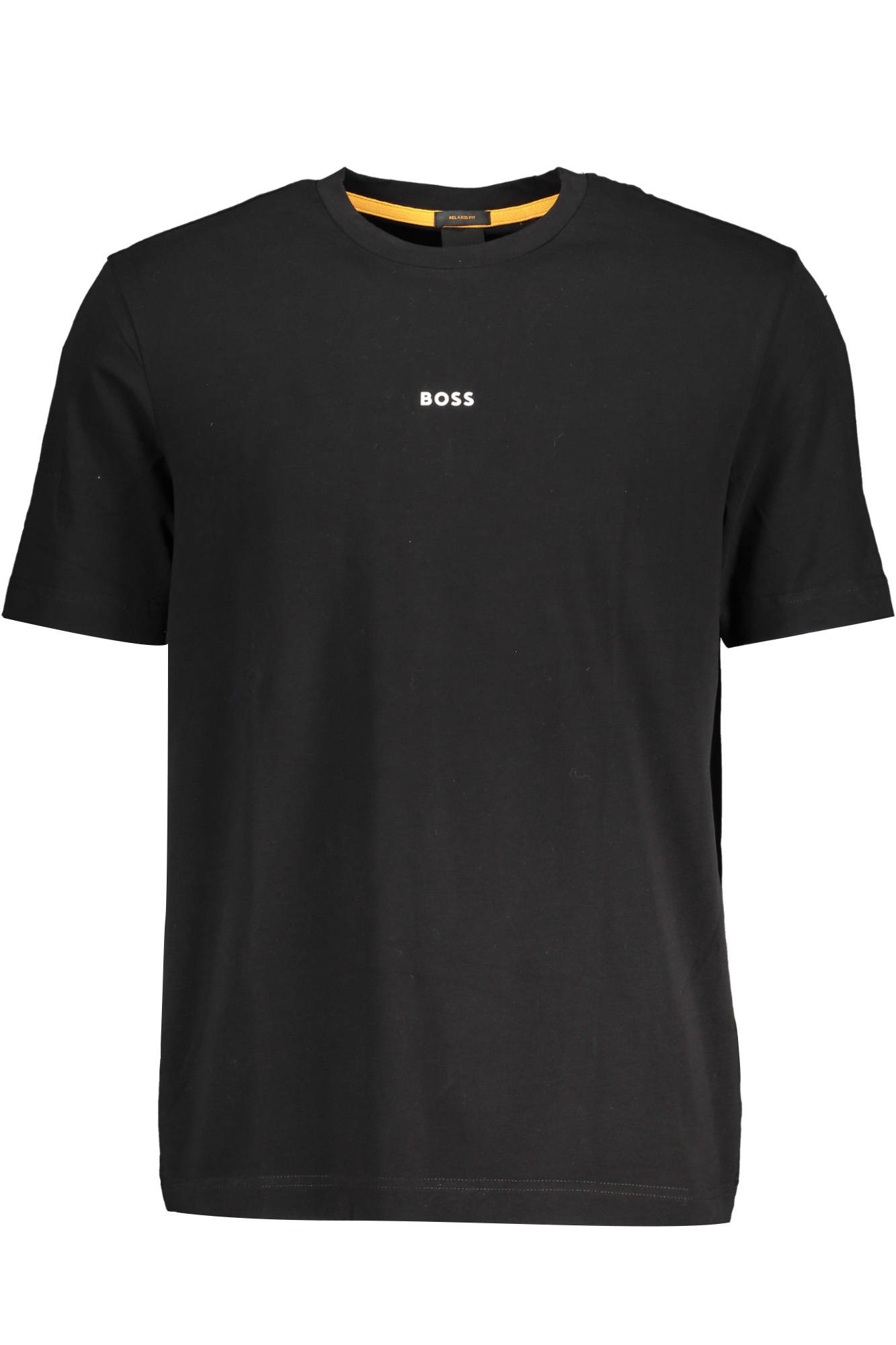 BOSS Kurzarm T-Shirt Herren Schwarz – Lockere Passform aus Bio-Baumwolle Schwarz Hauptbild