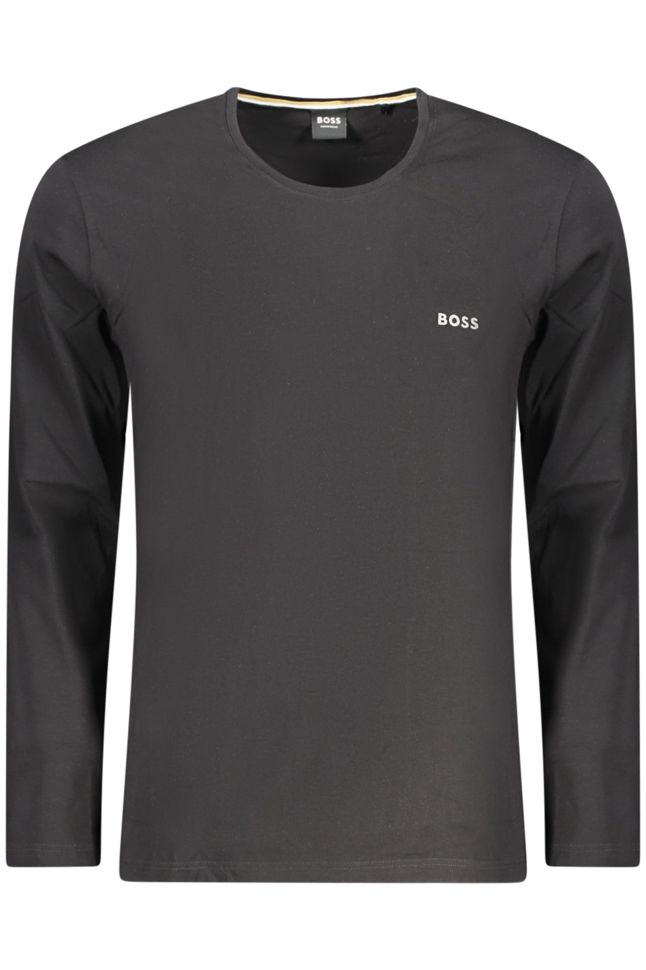 BOSS Langarmshirt Herren Schwarz – Premium Baumwolle mit Logo-Stickerei Schwarz Hauptbild
