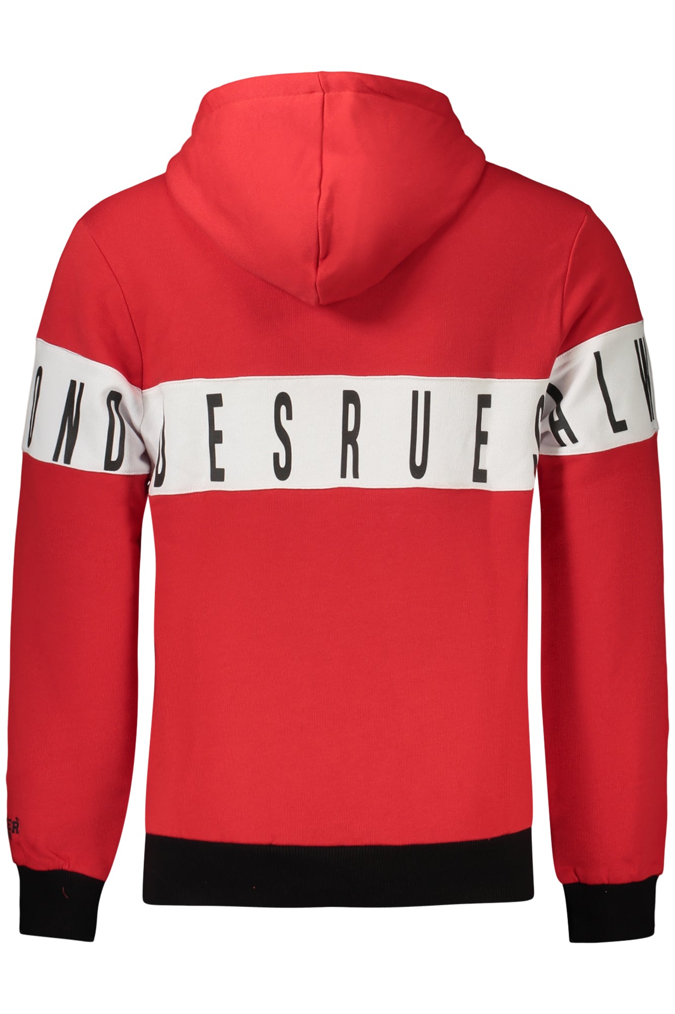 BOXEUR DES RUES Herren Sweatshirt – mit Kapuze, Fleece Rot