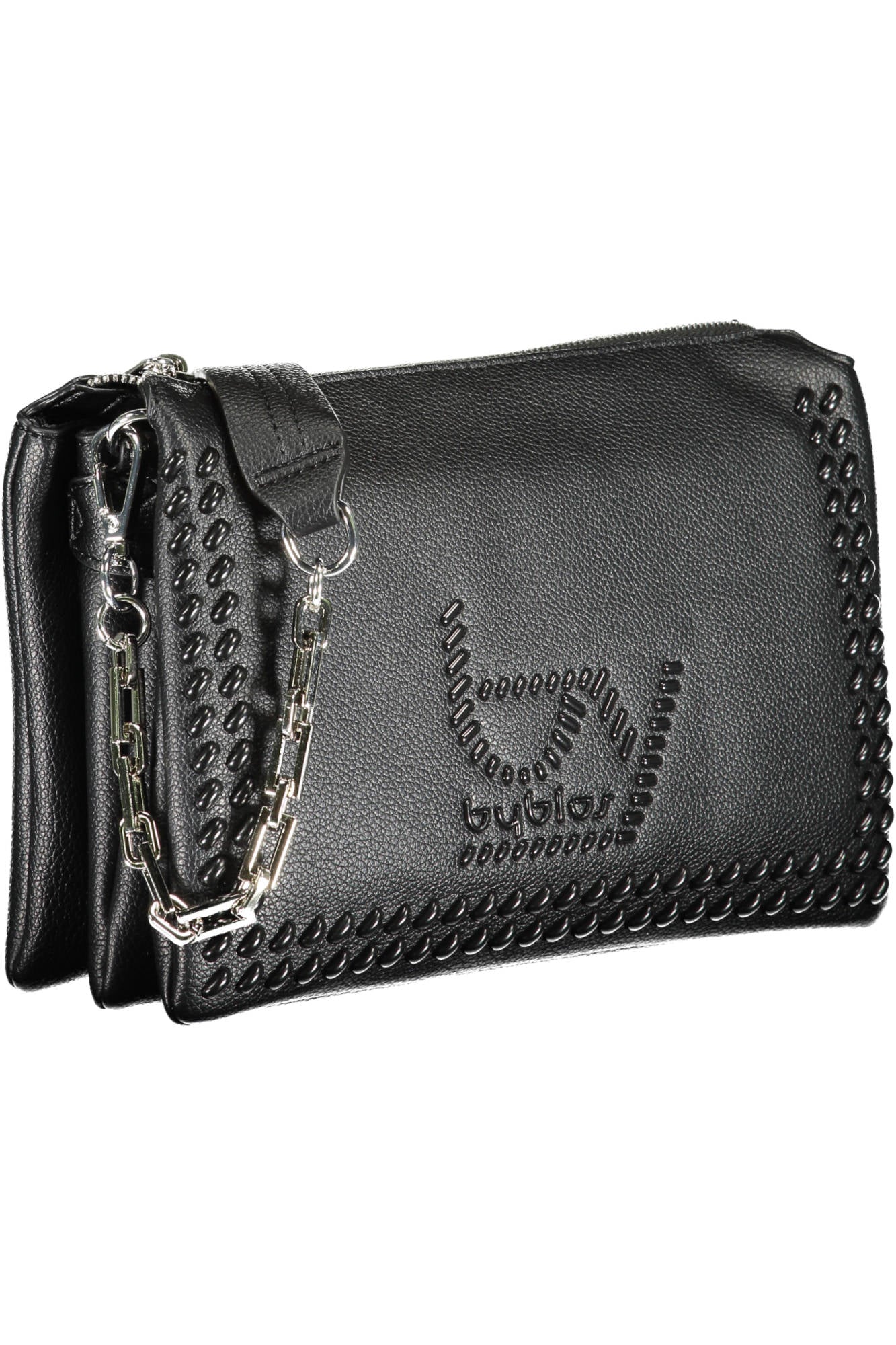 BYBLOS Beige Damentasche – Elegante Schultertasche für Damen mit Kettengriff Schwarz