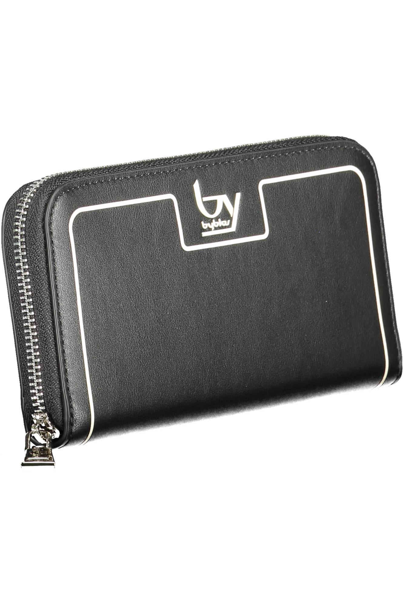 BYBLOS Geldbörse Damen – Elegante schwarze Brieftasche mit 5 Fächern & Reißverschluss Schwarz
