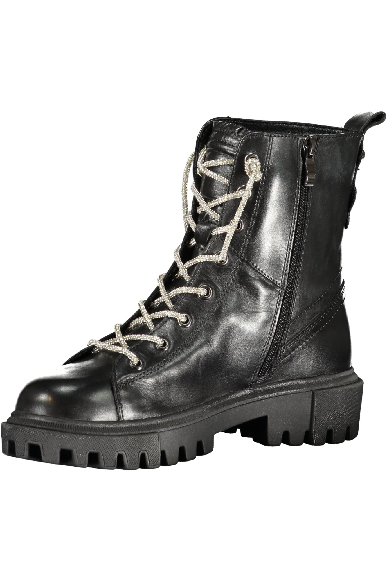 CAFENOIR Schwarze Damen-Stiefeletten – Knöchelstiefel mit Schnürung | soulluna.de Schwarz