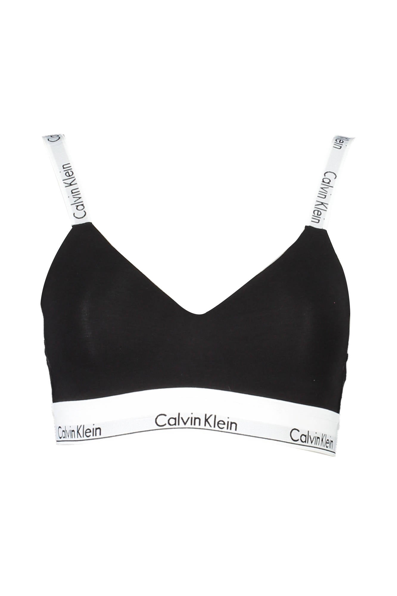 CALVIN KLEIN Damen Bralette Schwarz – Gefütterte Körbchen & verstellbare Träger Schwarz