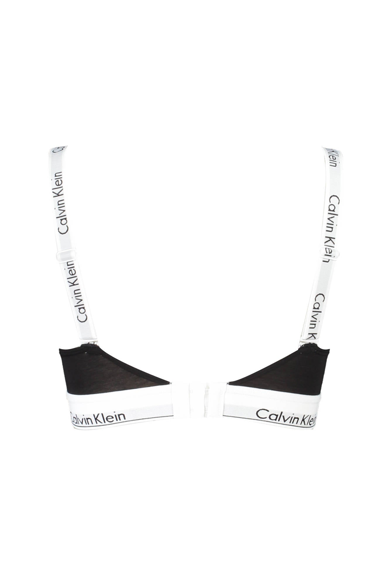 CALVIN KLEIN Damen Bralette Schwarz – Gefütterte Körbchen & verstellbare Träger Schwarz