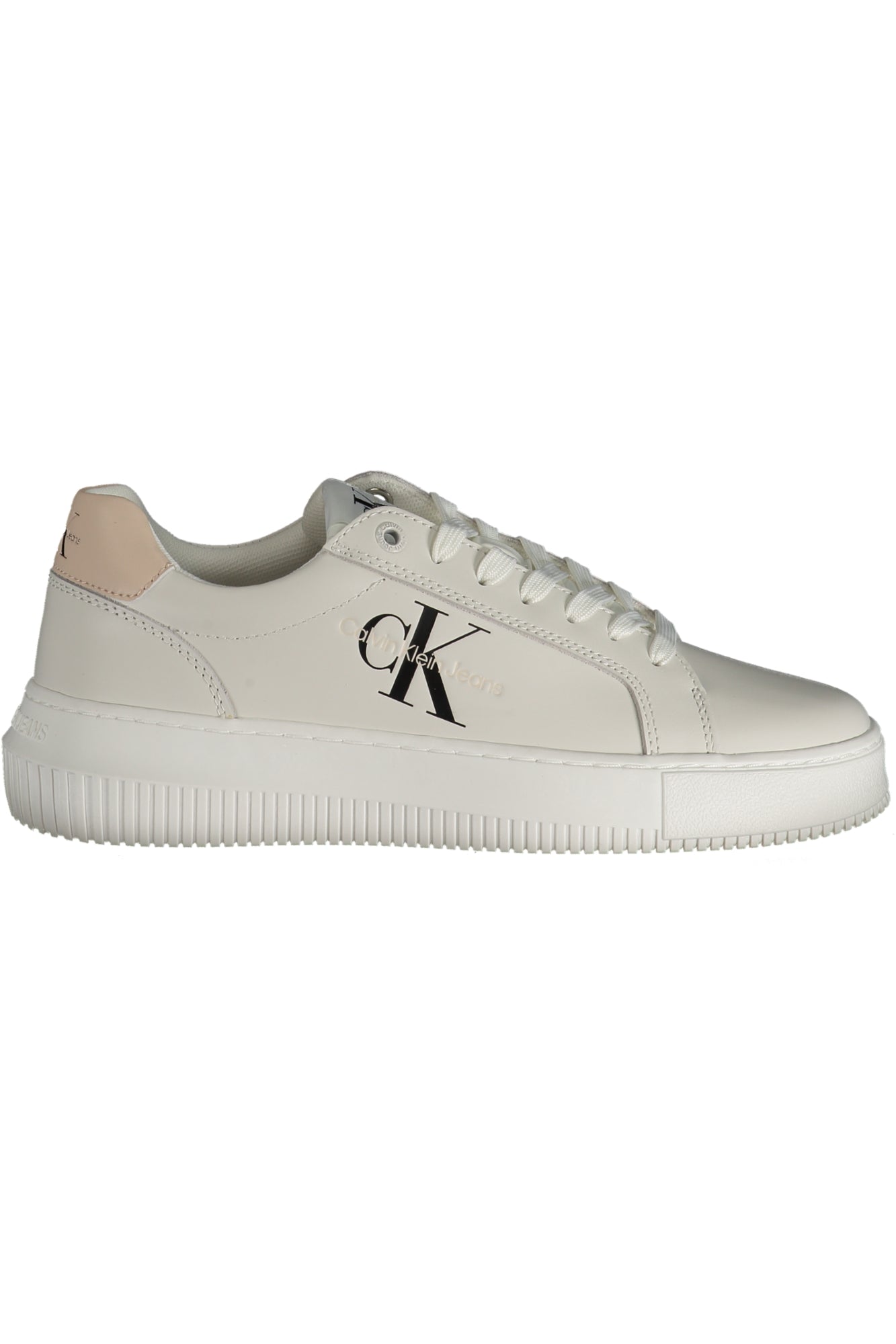 CALVIN KLEIN Damen Sneaker – Sportschuh mit Schnürsenkeln Weiß